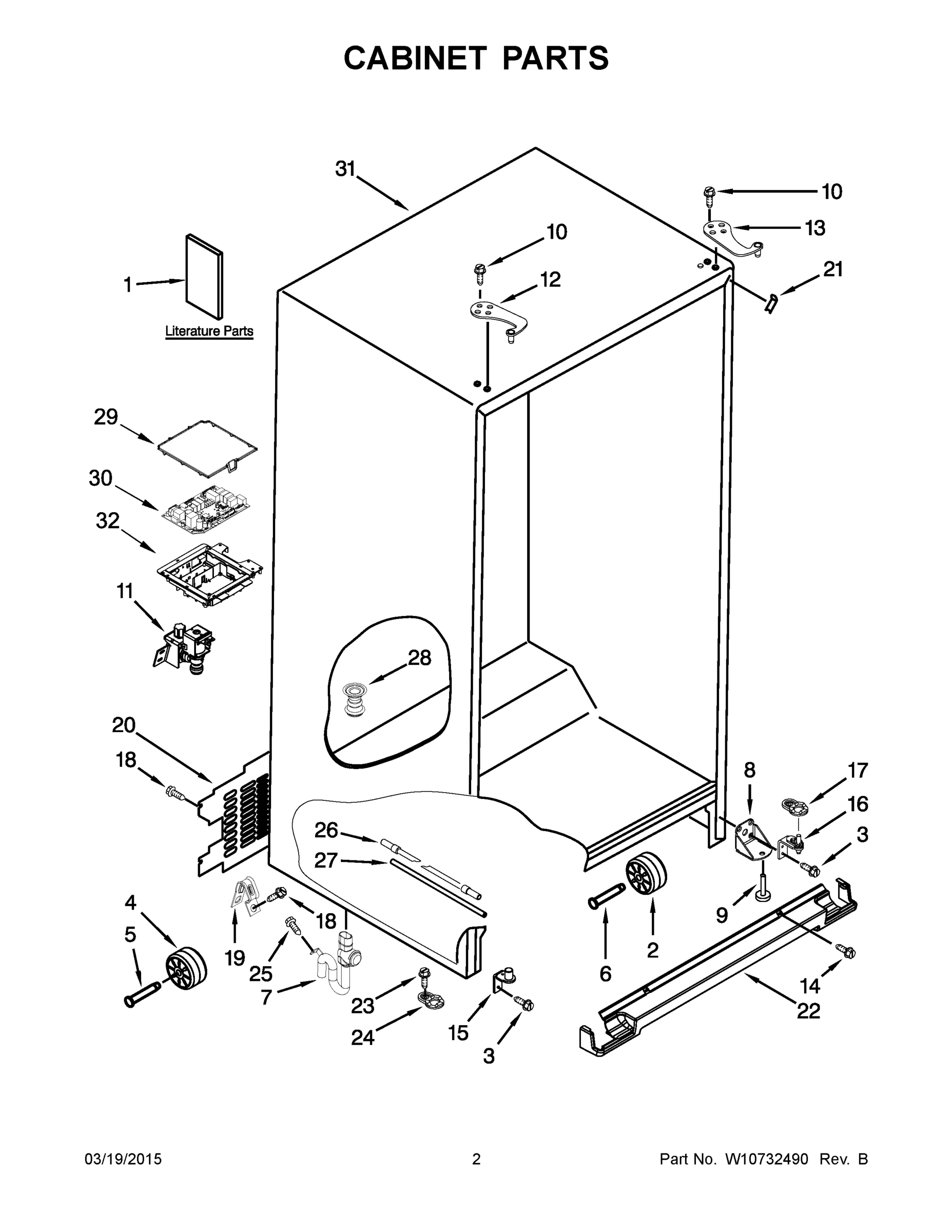 02 - CABINET PARTS