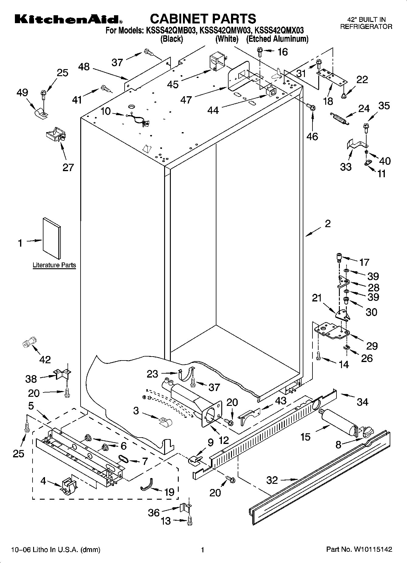 01 - CABINET PARTS