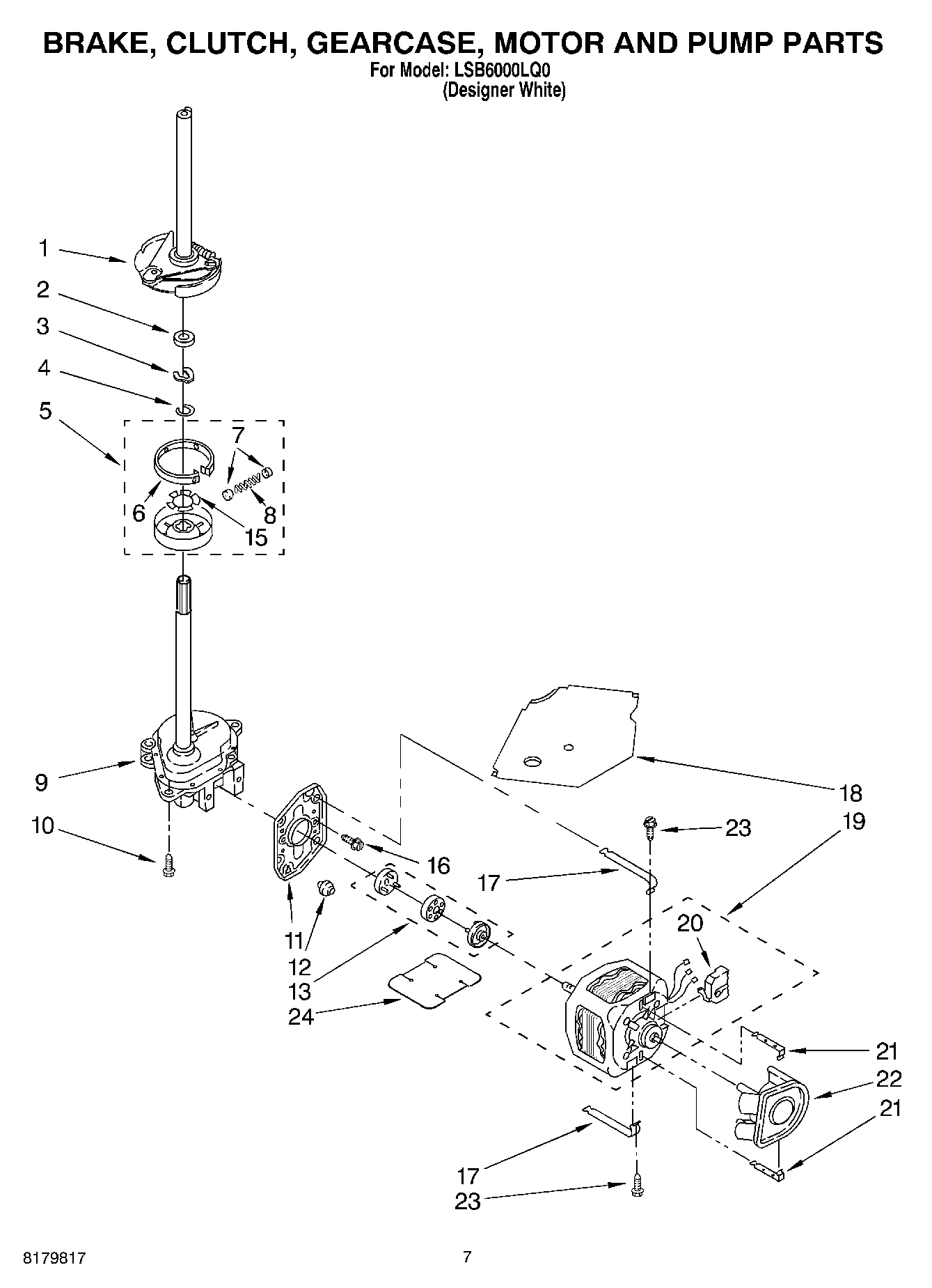 04 - BRAKE, CLUTCH, GEARCASE, MOTOR AND PUMP