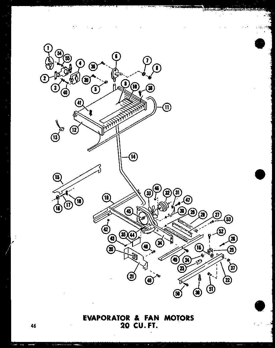 03 - EVAP & FAN MOTORS 20 CU. FT.