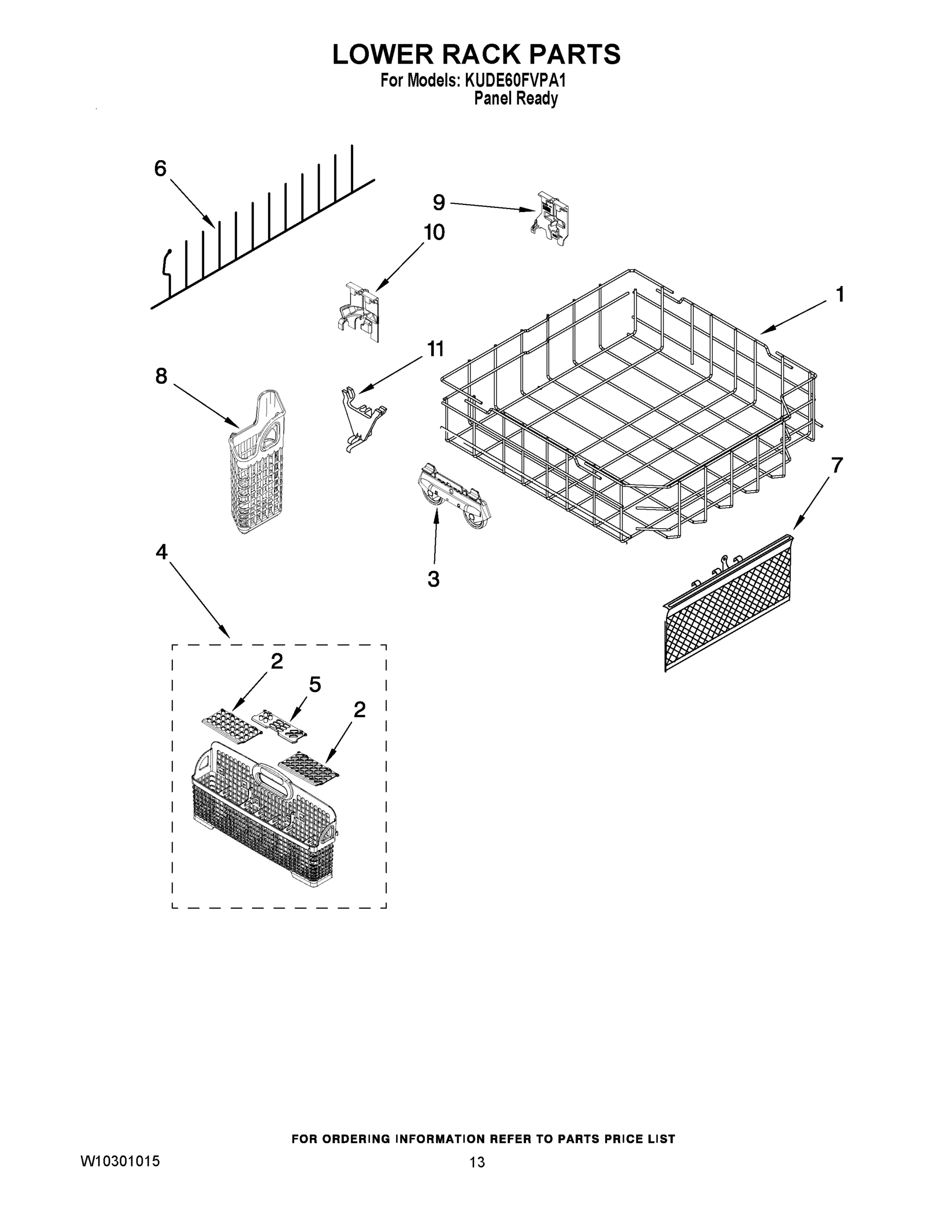 10 - LOWER RACK PARTS