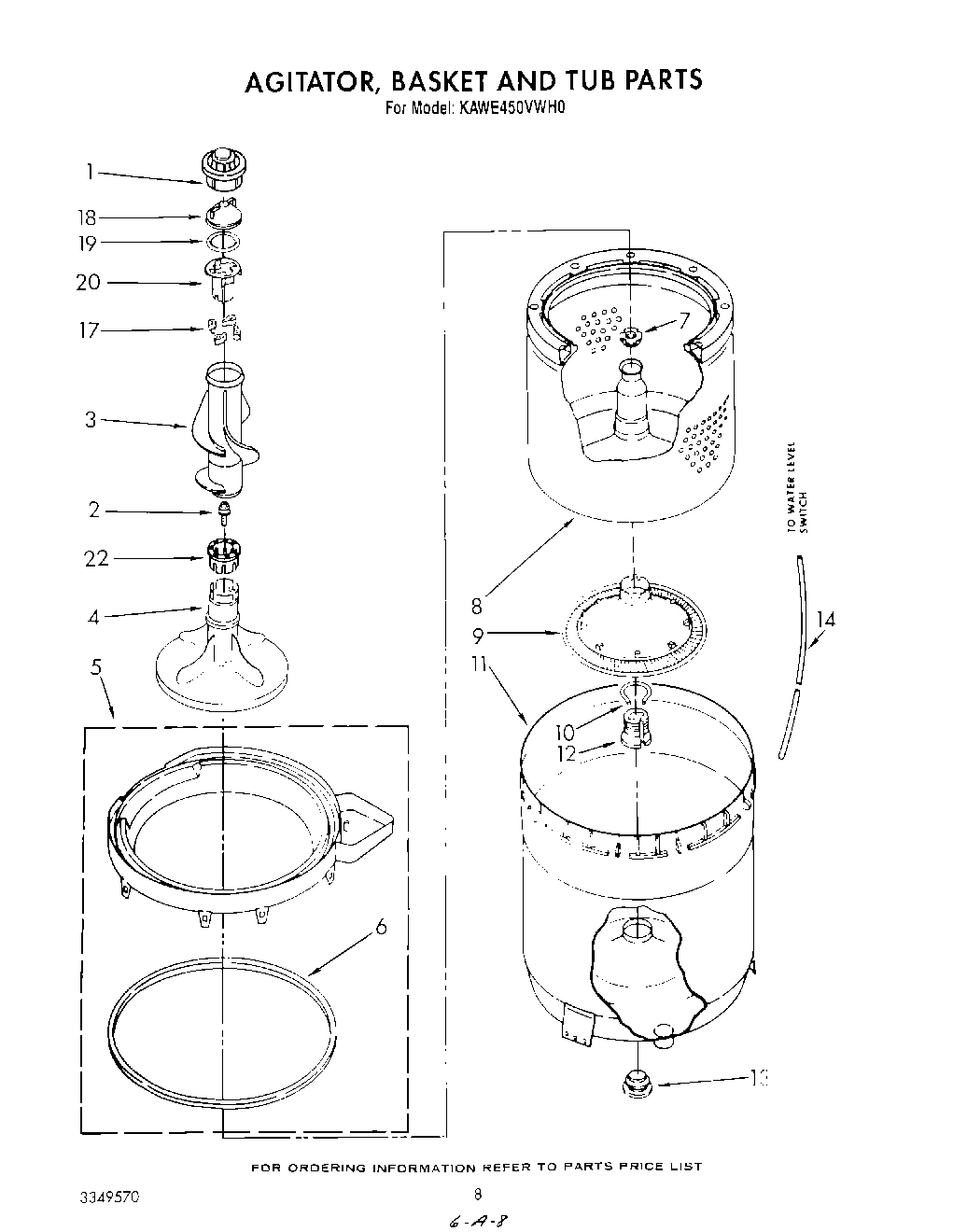05 - AGITATOR, BASKET AND TUB