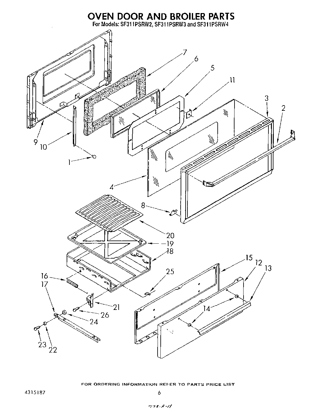 05 - OVEN DOOR AND BROILER