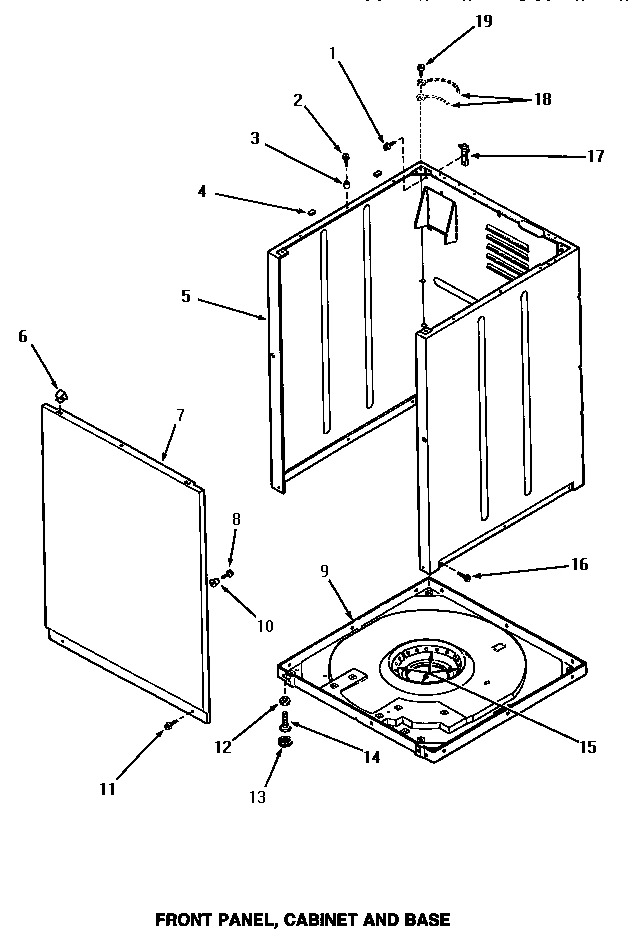09 - FRONT PANEL, CABINET & BASE