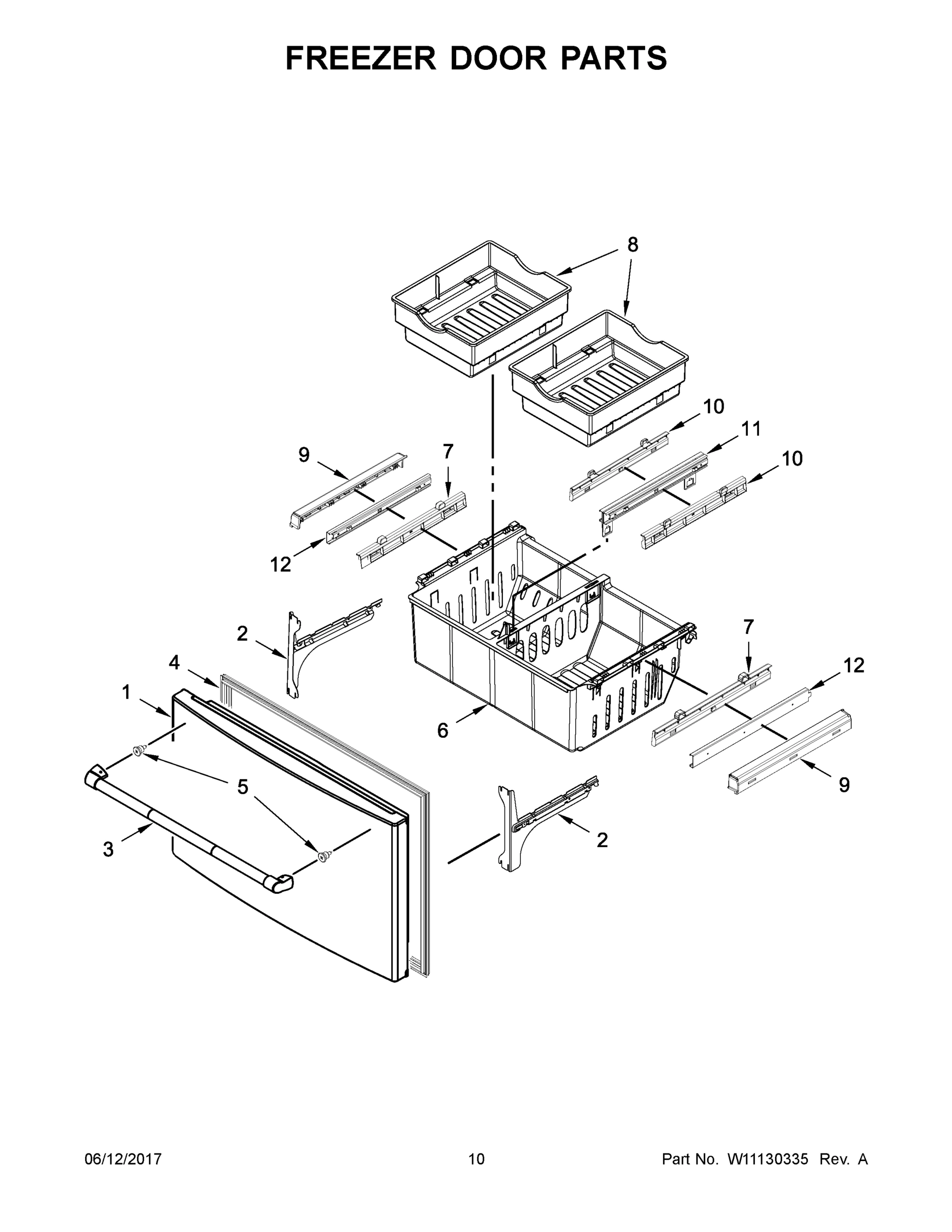 06 - FREEZER DOOR PARTS