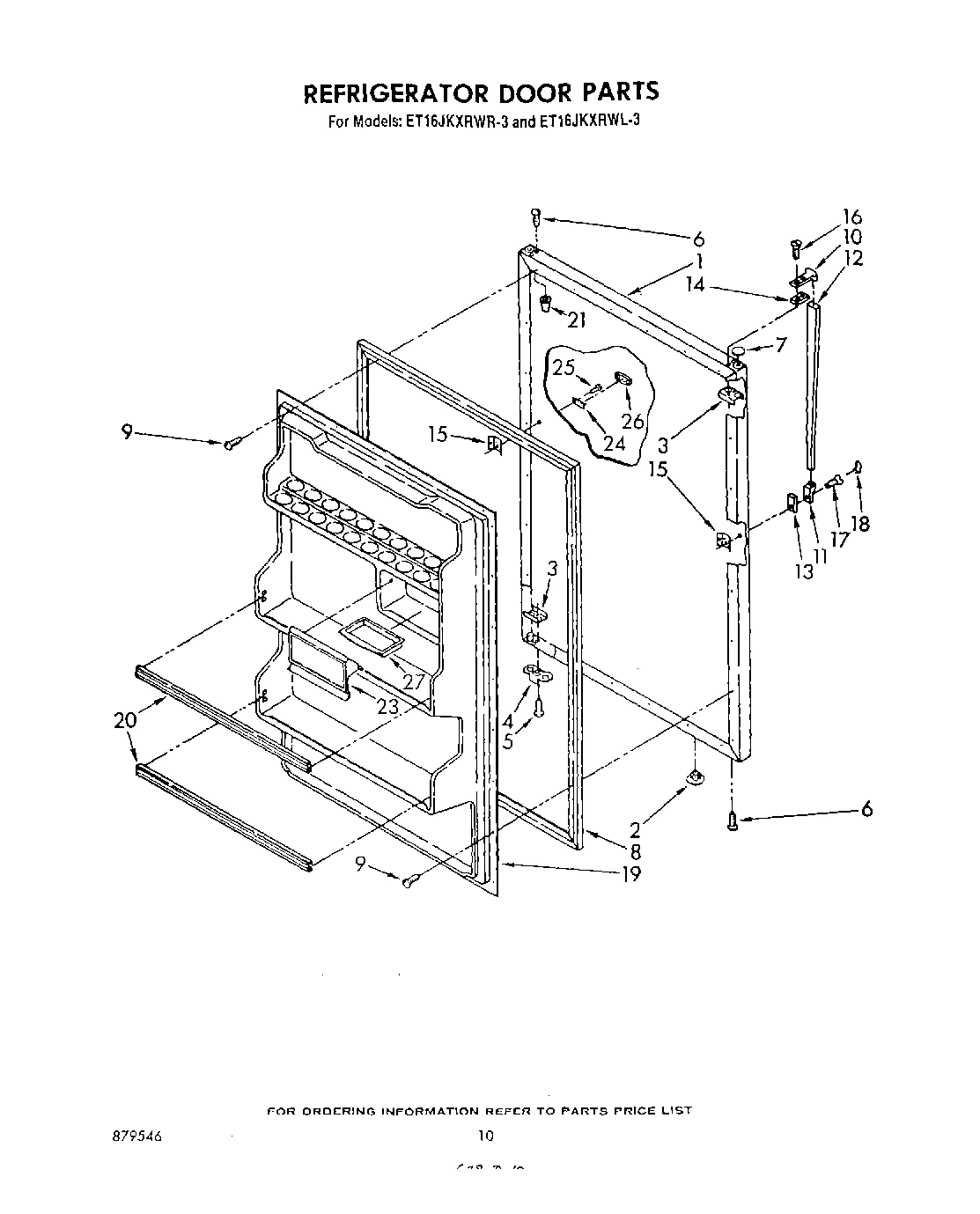 08 - REFRIGERATOR DOOR , NOT ILLUSTRATED