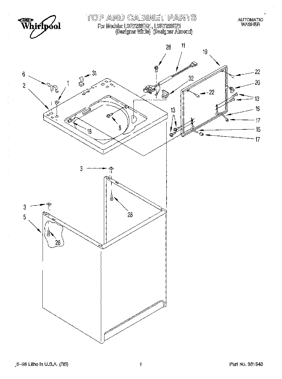 01 - TOP AND CABINET
