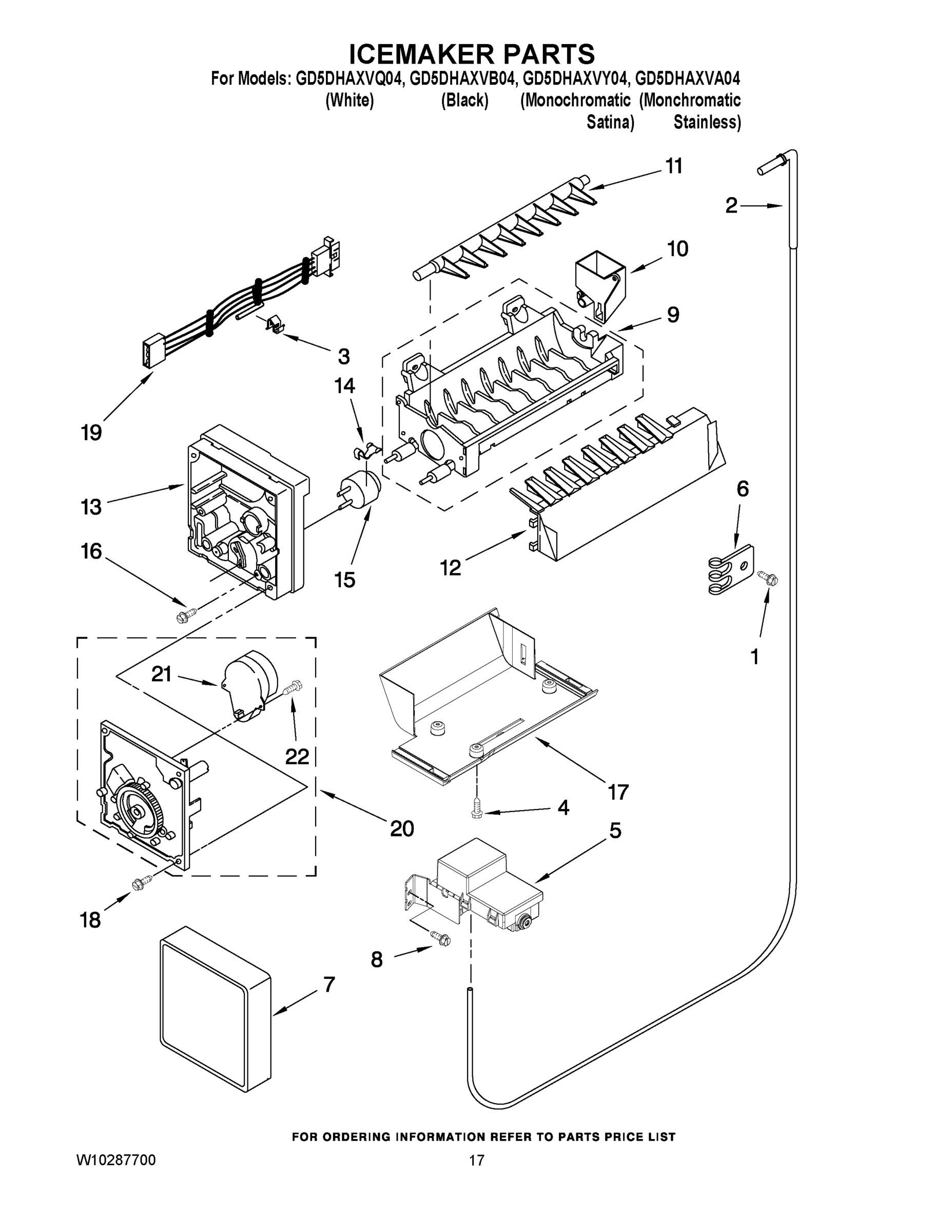 10 - ICEMAKER PARTS