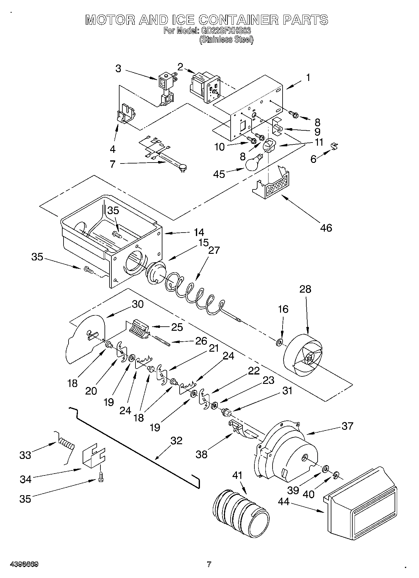 06 - MOTOR AND ICE CONTAINER