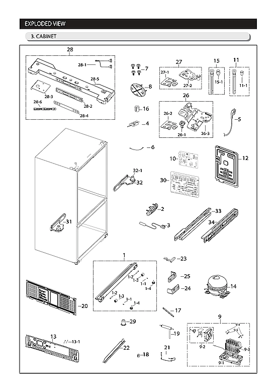 CABINET PARTS