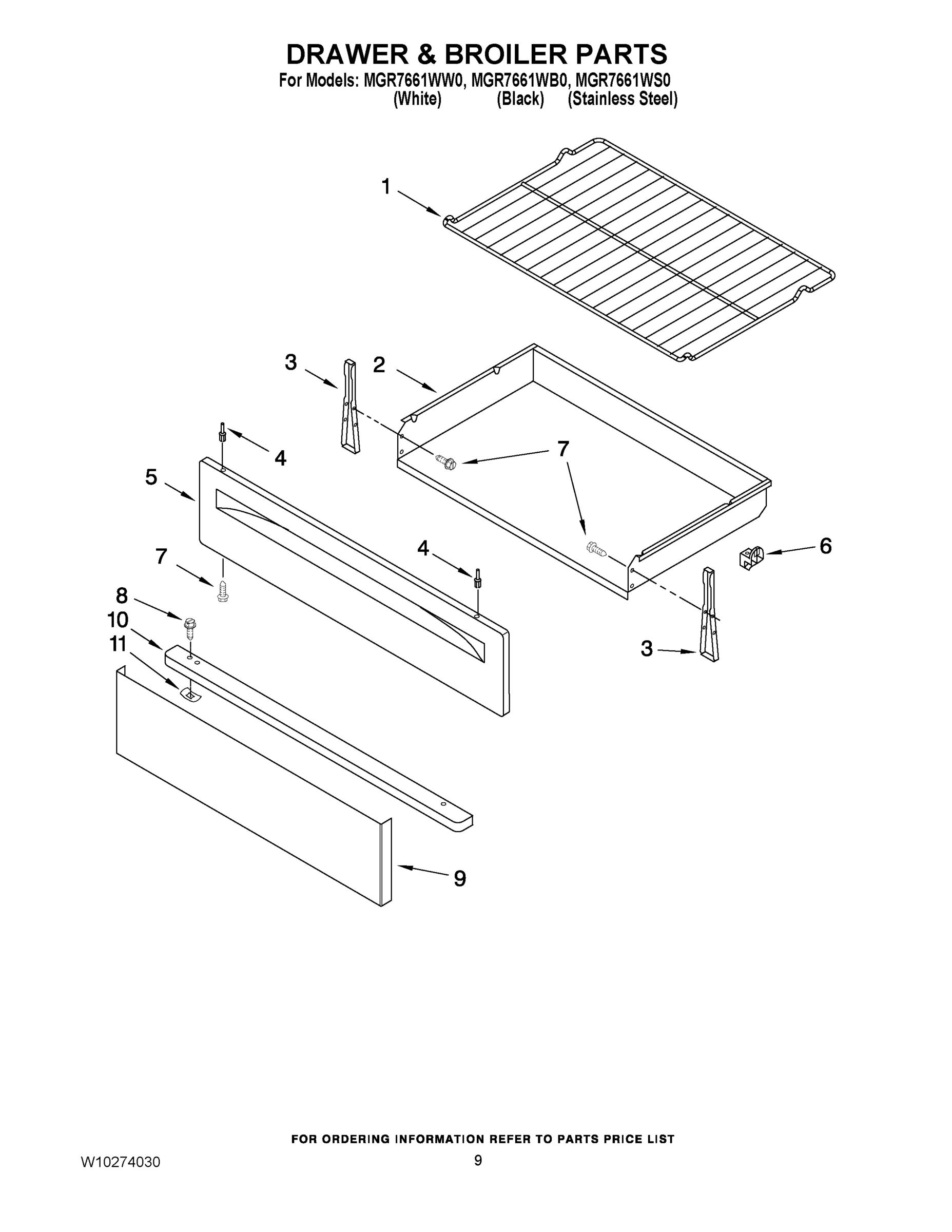 06 - DRAWER & BROILER PARTS
