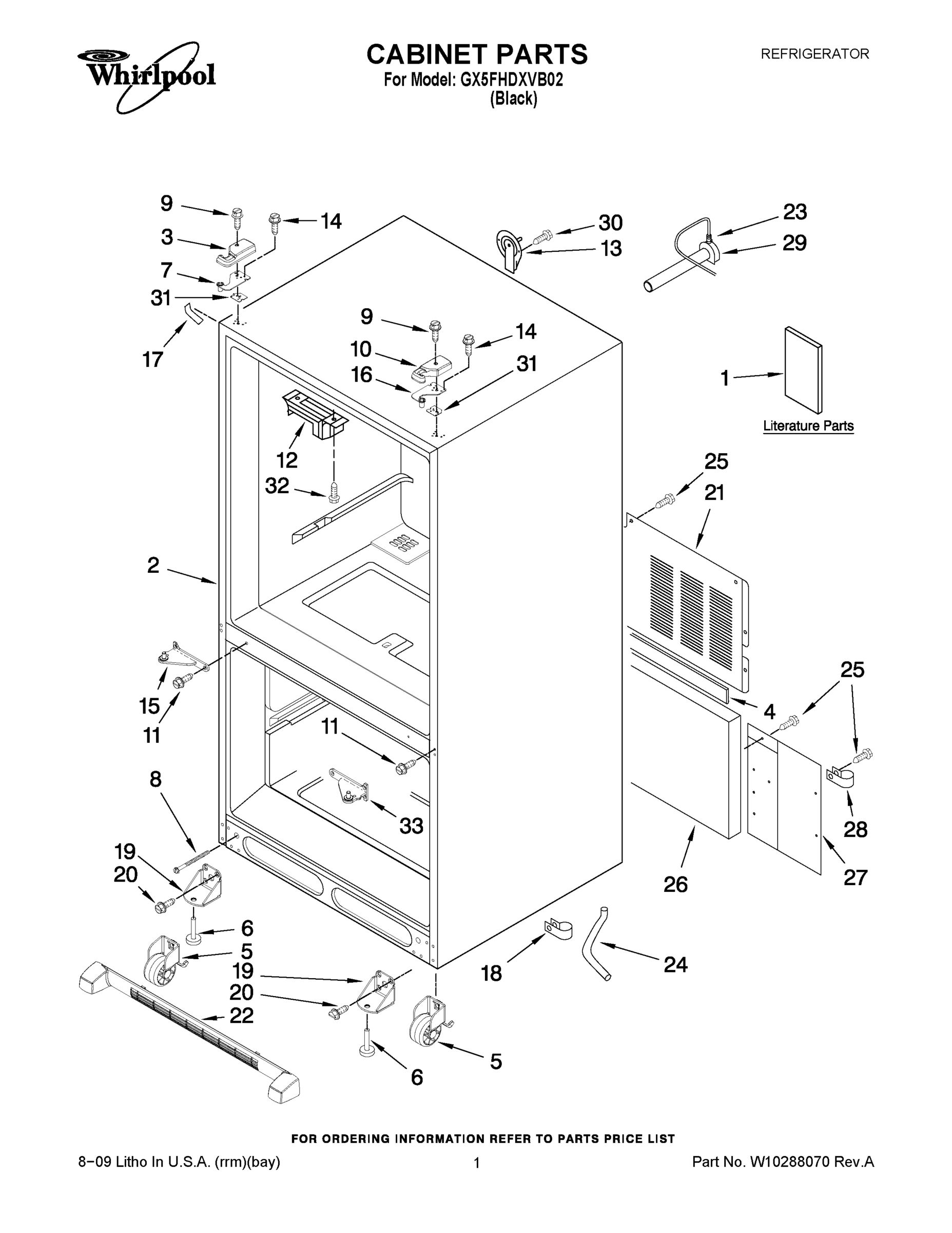 01 - CABINET PARTS
