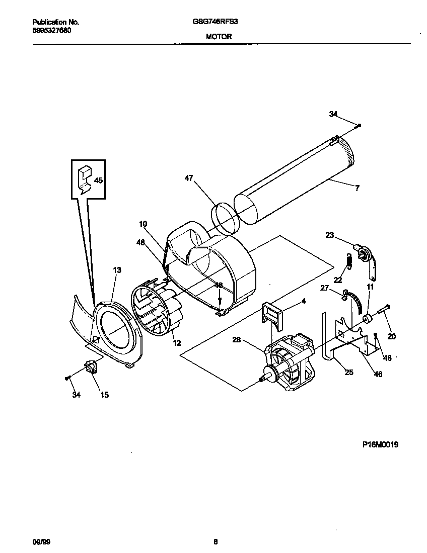 05 - P16M0019 MOTOR,BLOWER