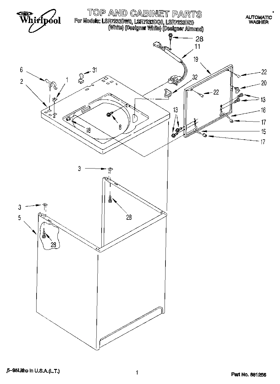 01 - TOP AND CABINET, LIT/OPTIONAL