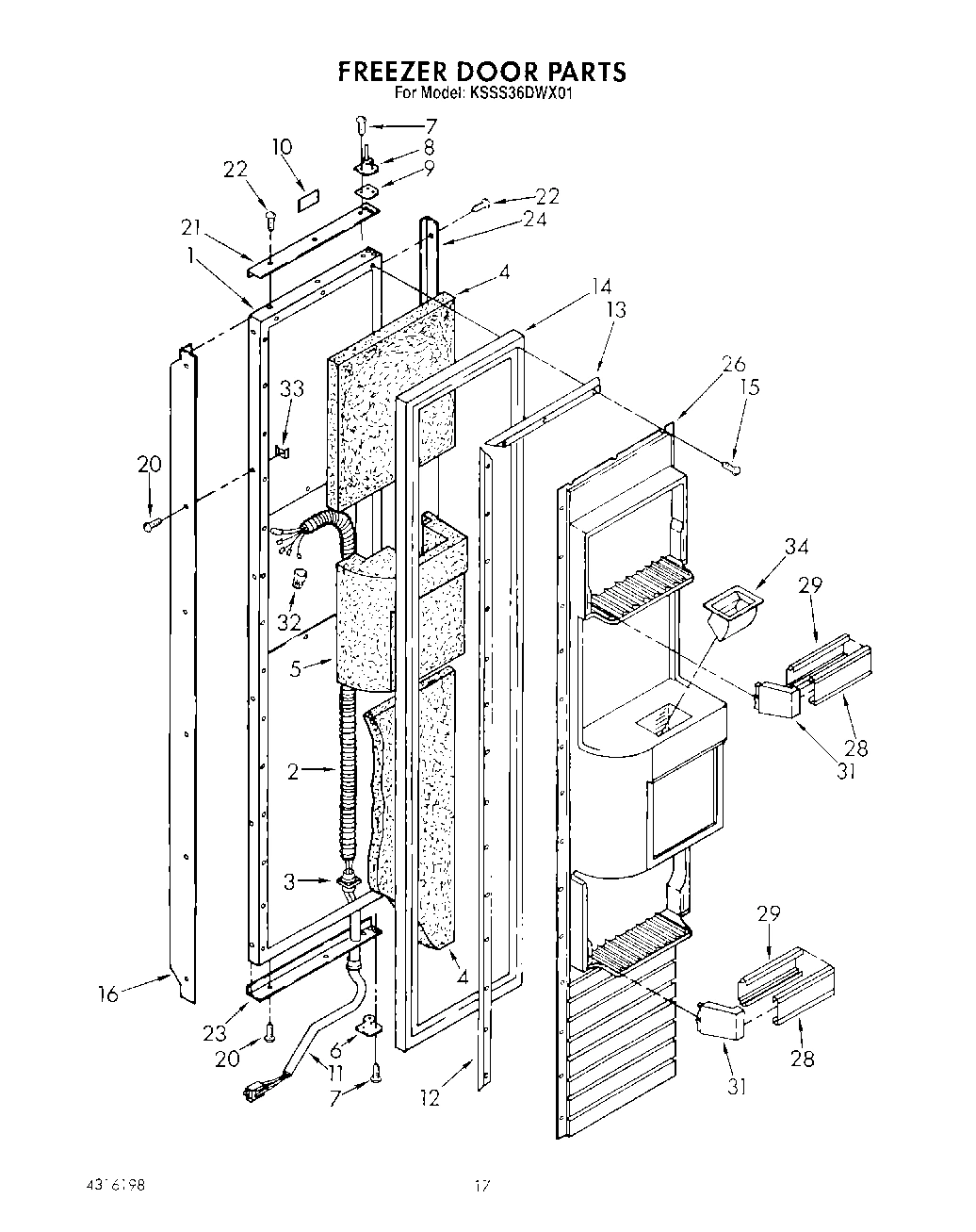 11 - FREEZER DOOR