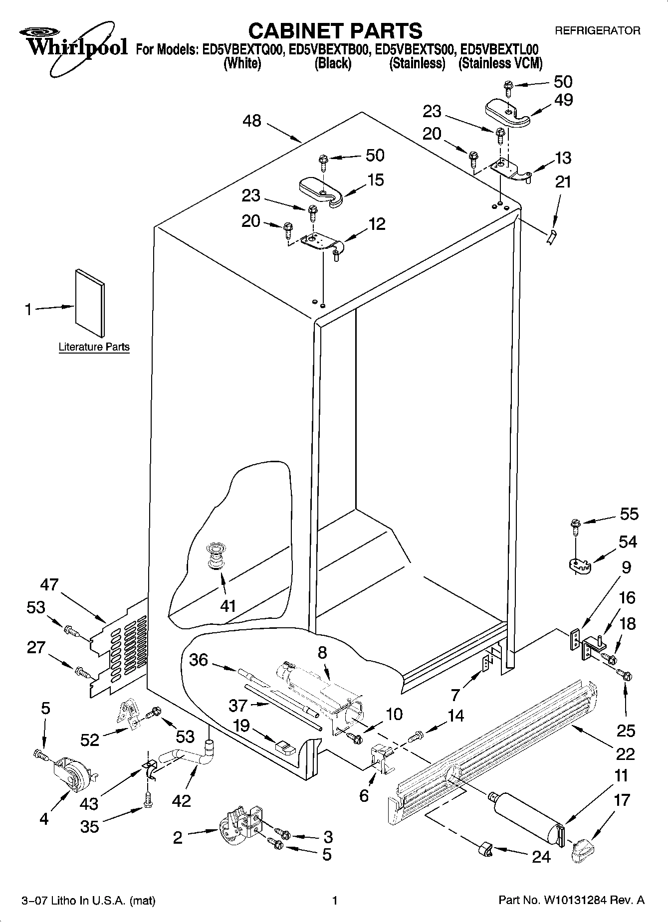 01 - CABINET PARTS