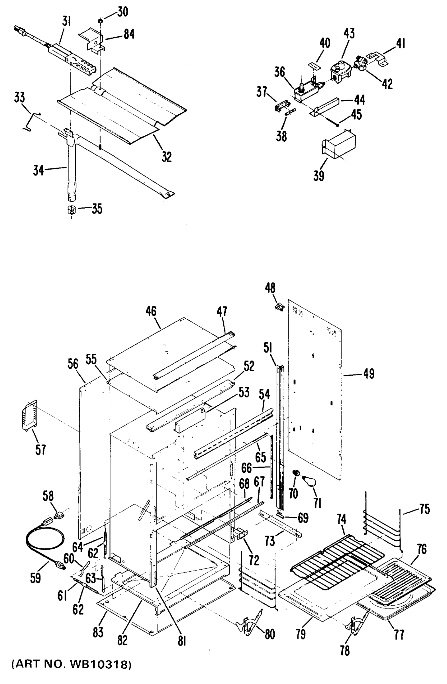 24" GAS BUILT-IN OVEN