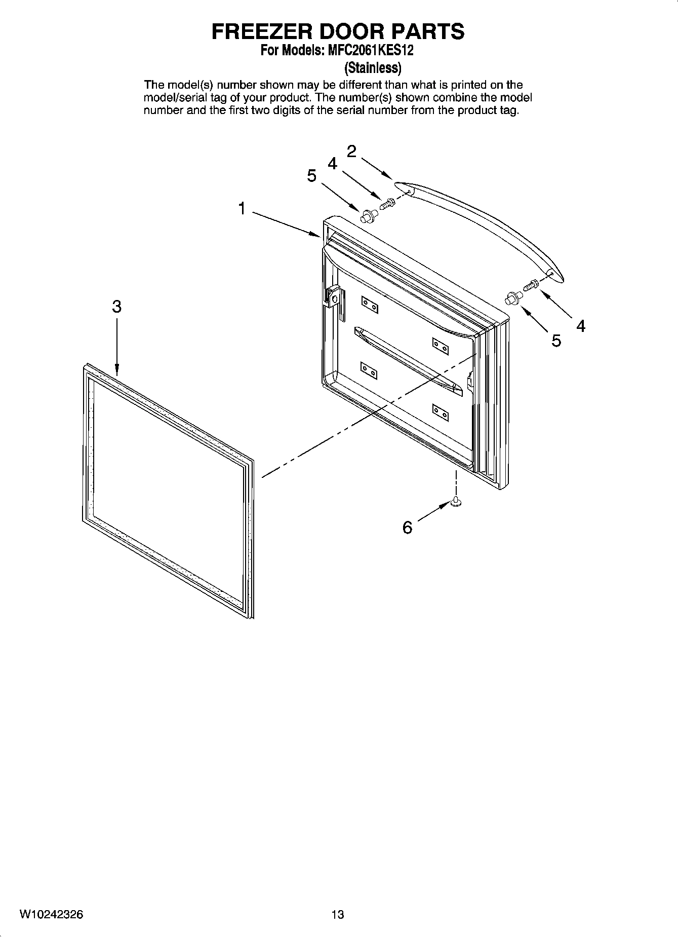 07 - FREEZER DOOR PARTS