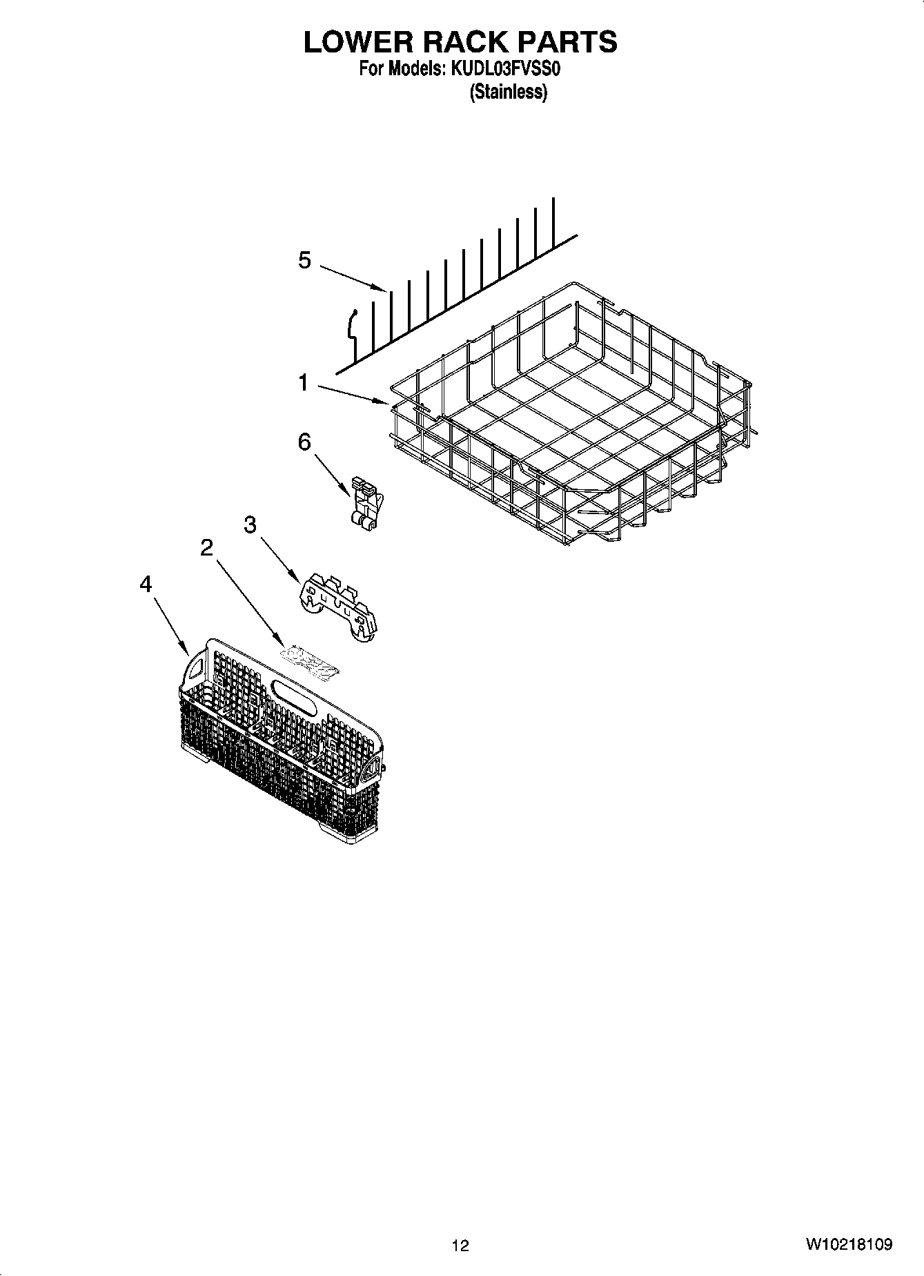 10 - LOWER RACK PARTS