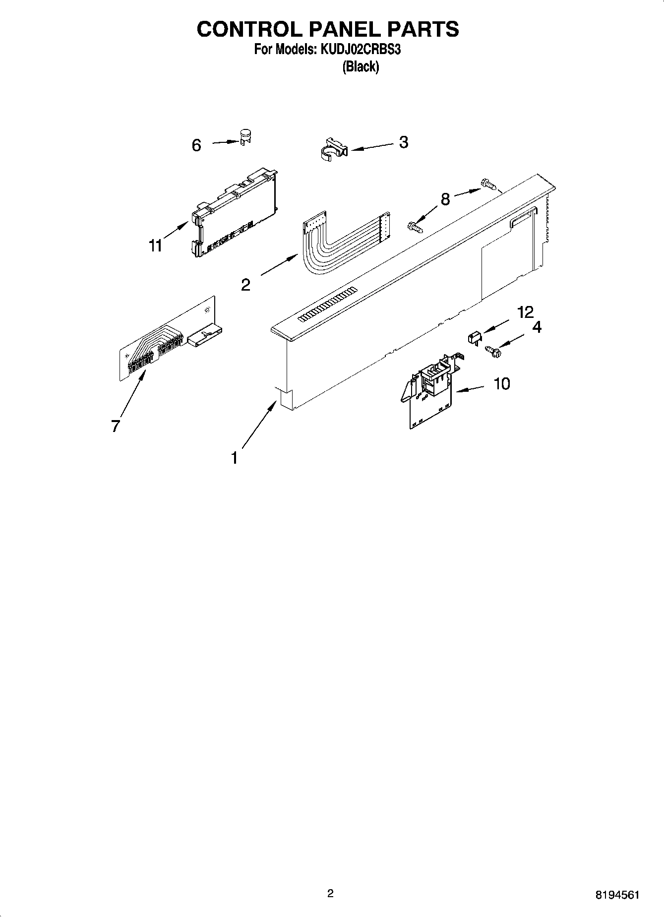 02 - CONTROL PANEL PARTS