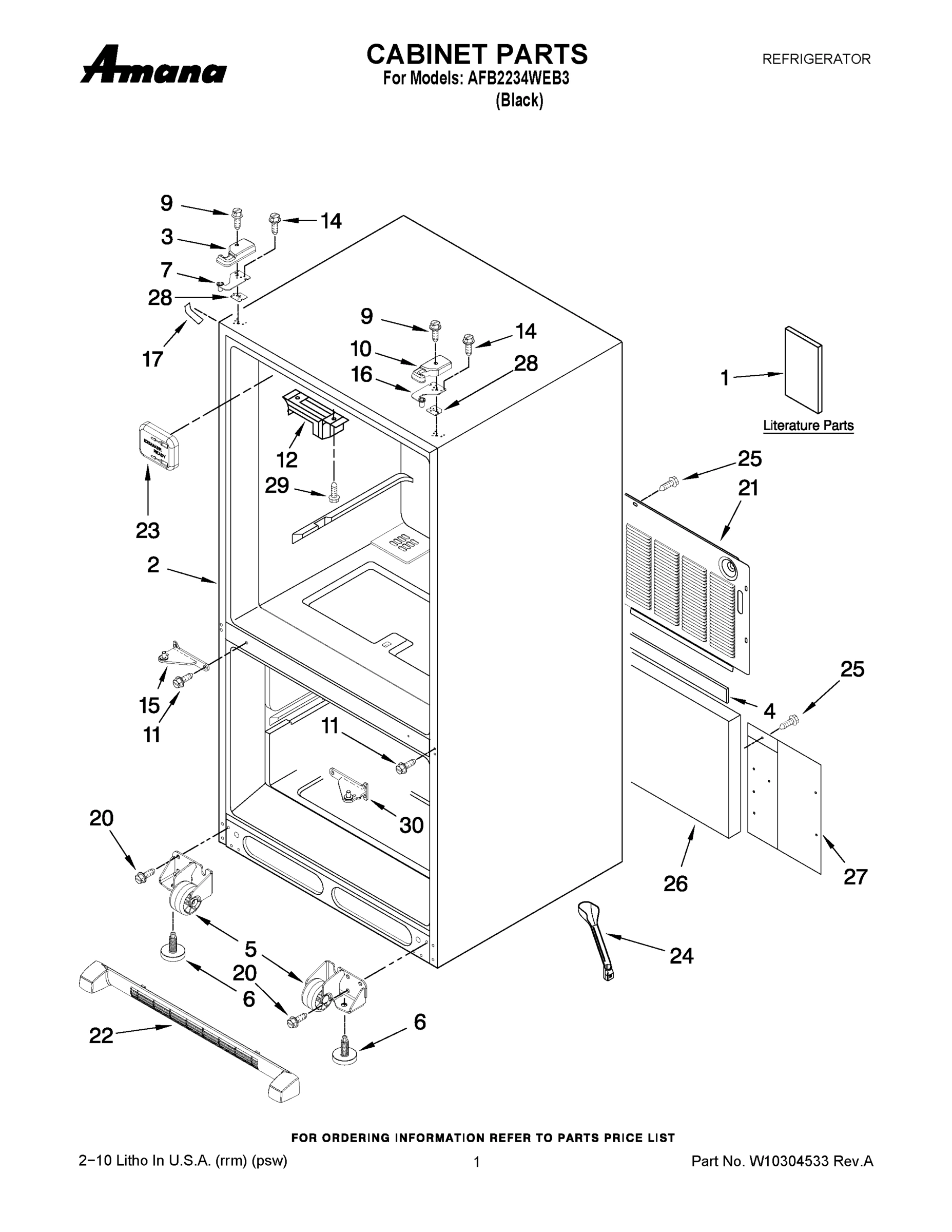 01 - CABINET PARTS