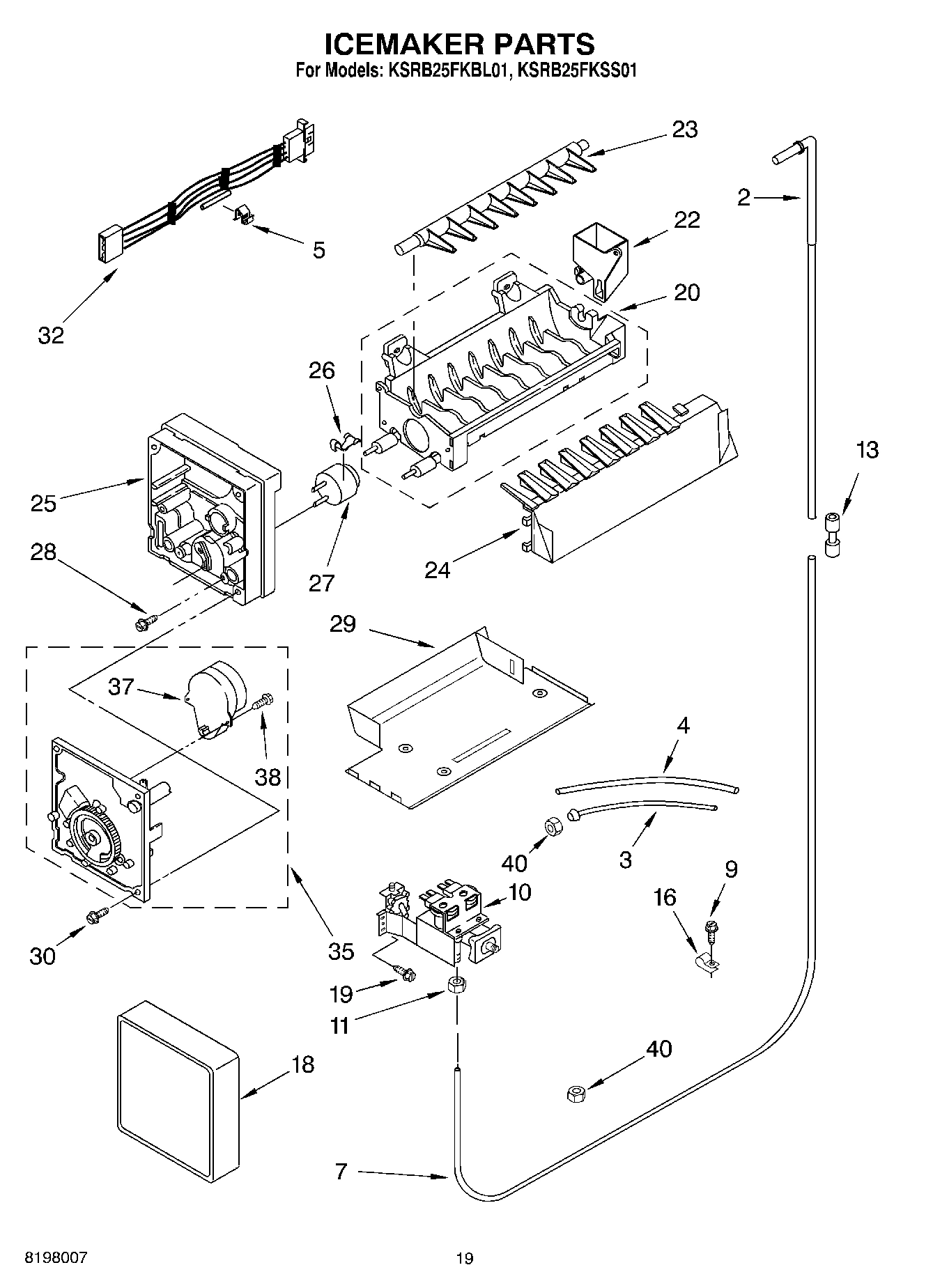 12 - ICE MAKER, OPTIONAL
