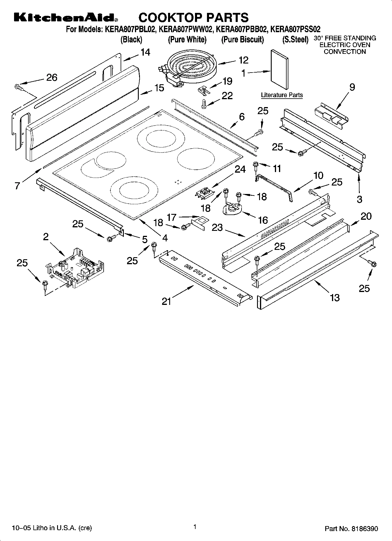 01 - COOKTOP PARTS