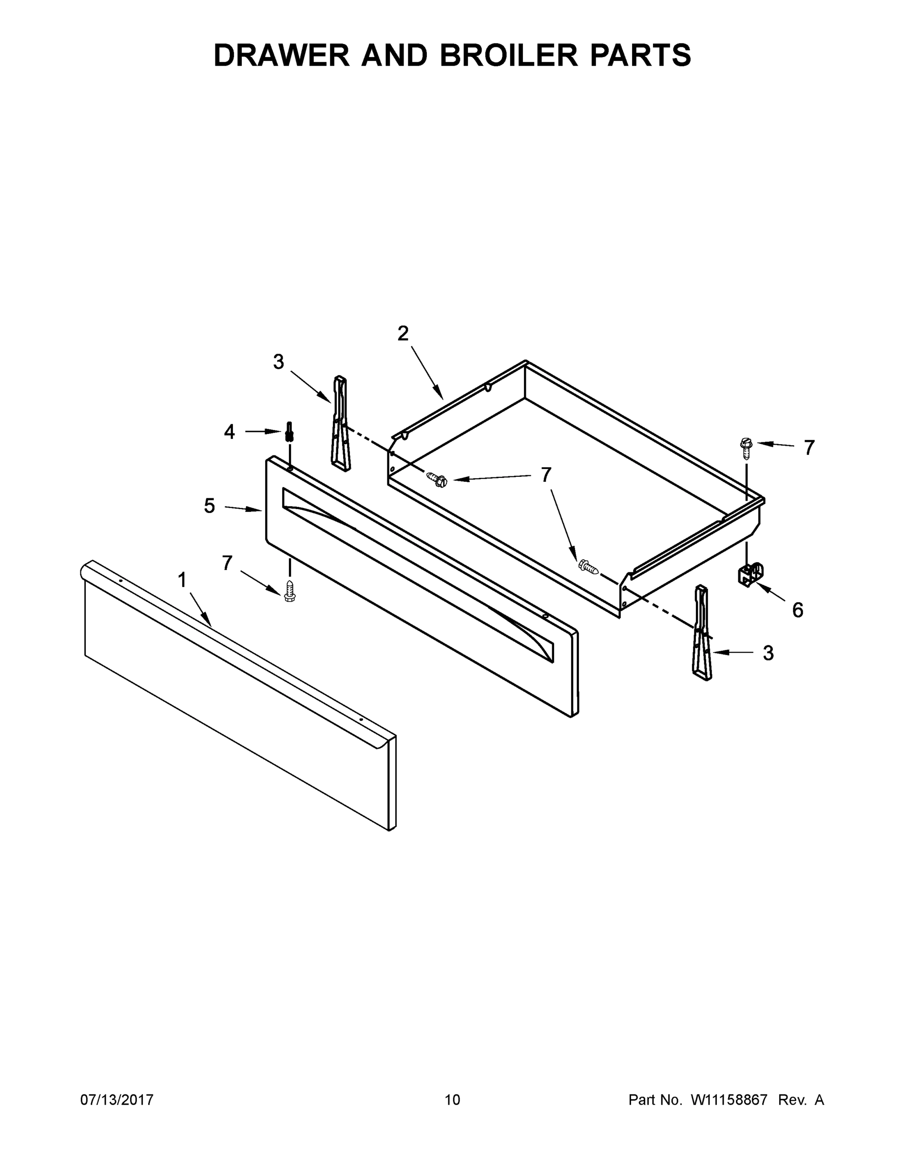 06 - DRAWER AND BROILER PARTS