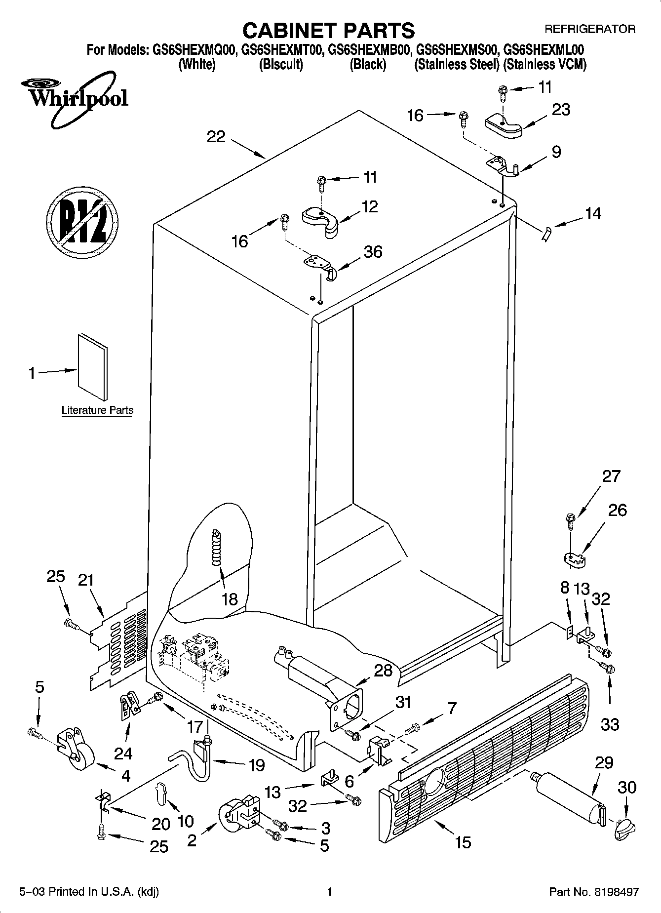 01 - CABINET PARTS