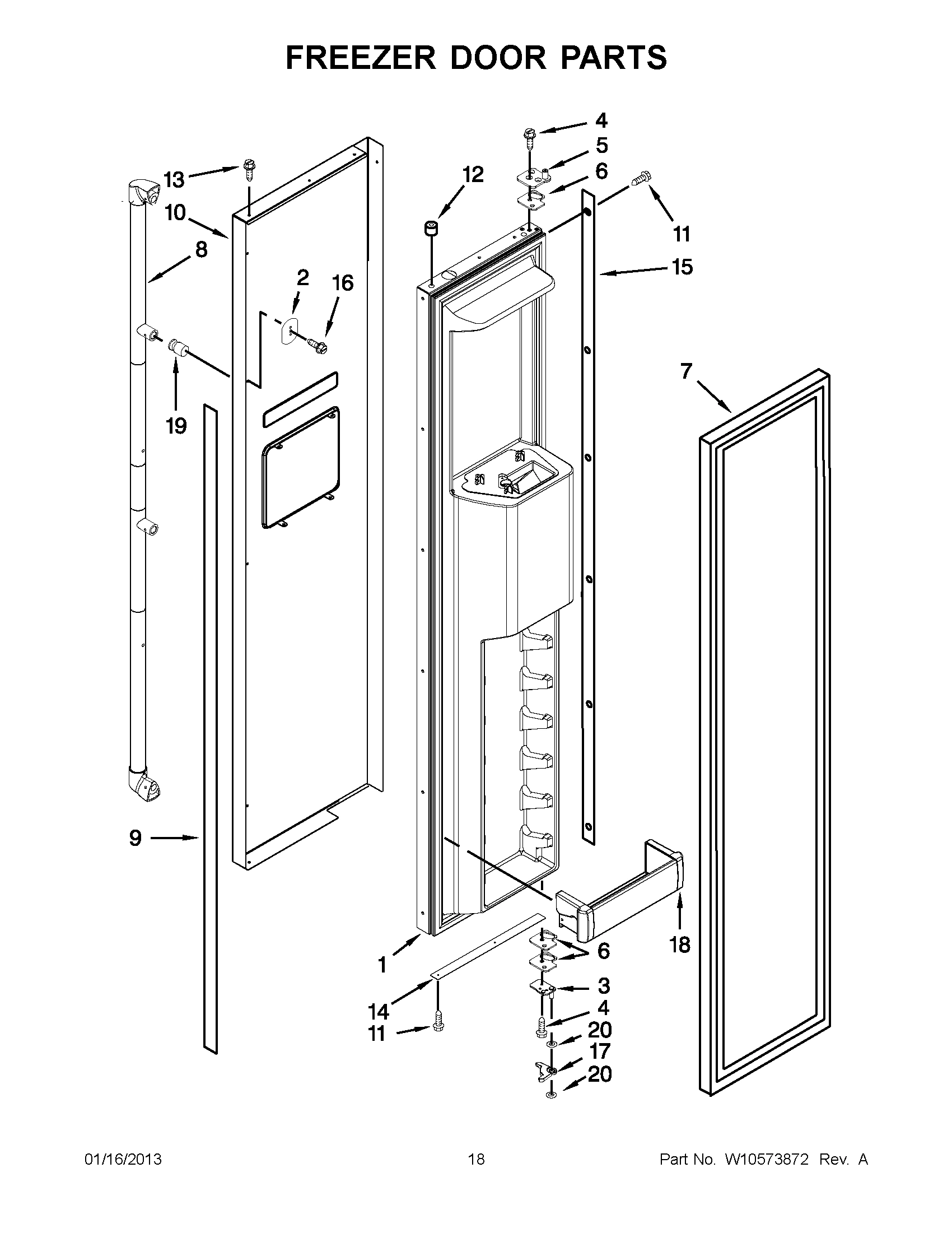 09 - FREEZER DOOR PARTS