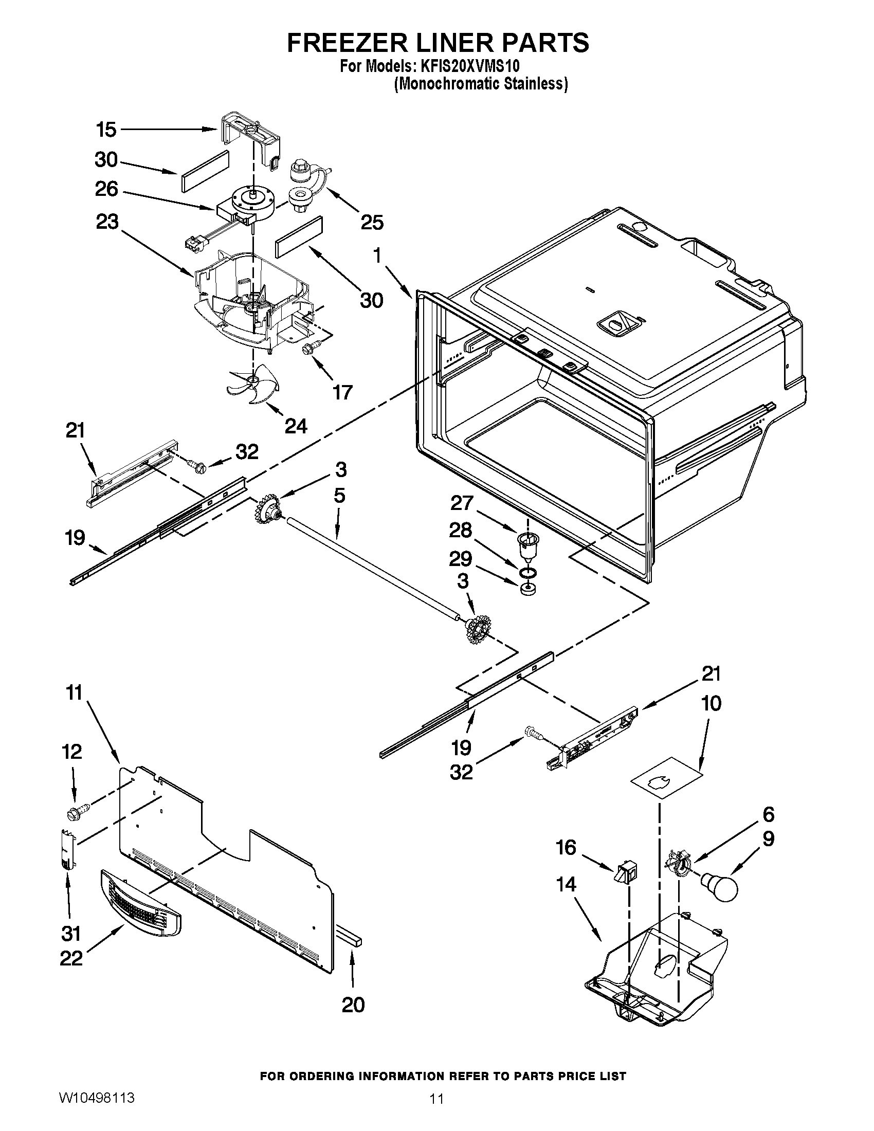 06 - FREEZER LINER PARTS