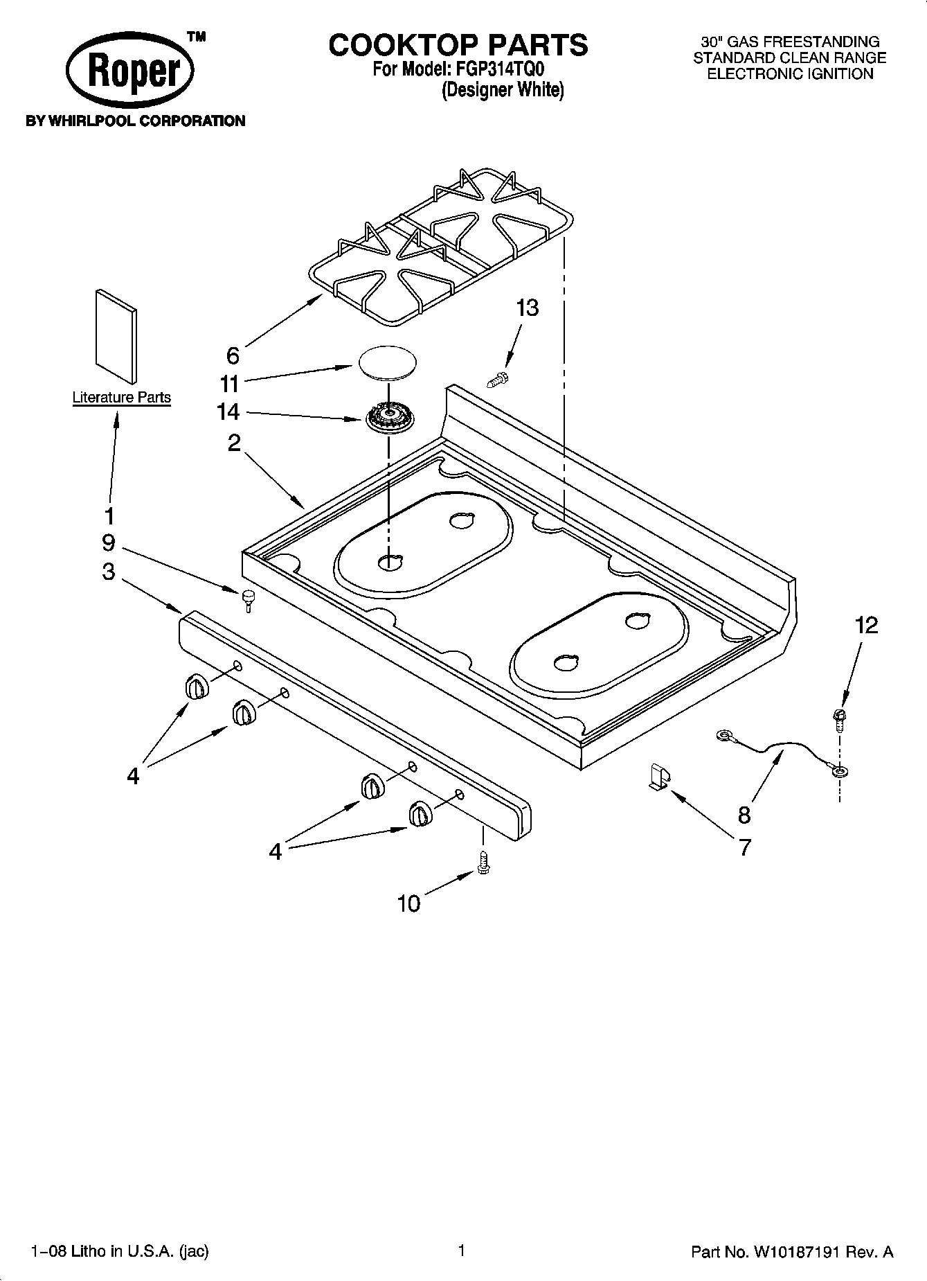 01 - COOKTOP PARTS