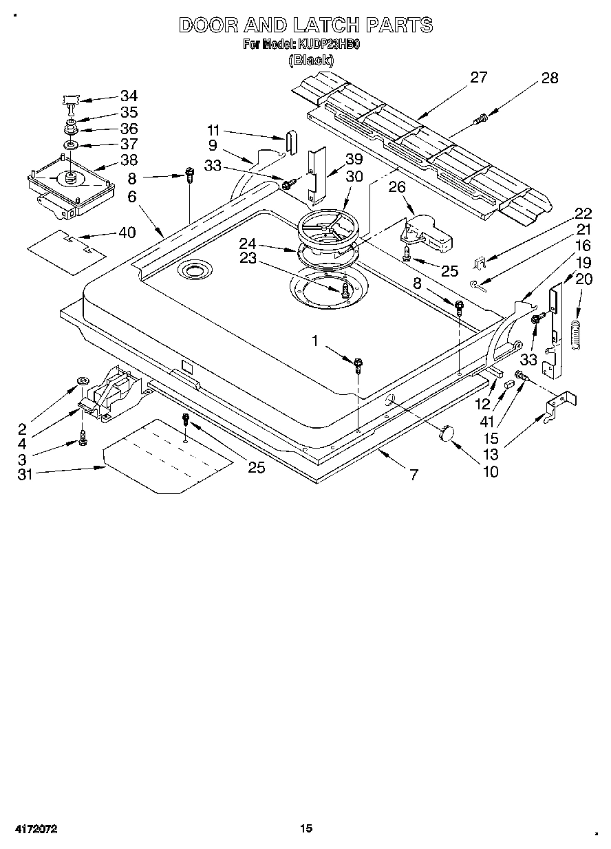 12 - DOOR AND LATCH