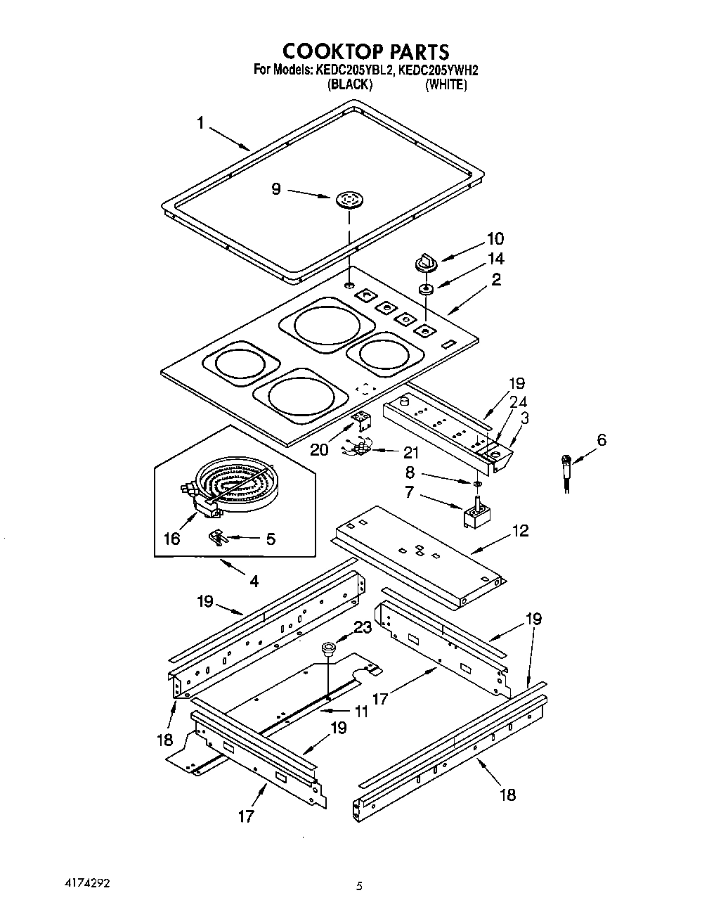 04 - COOKTOP, LIT/OPTIONAL