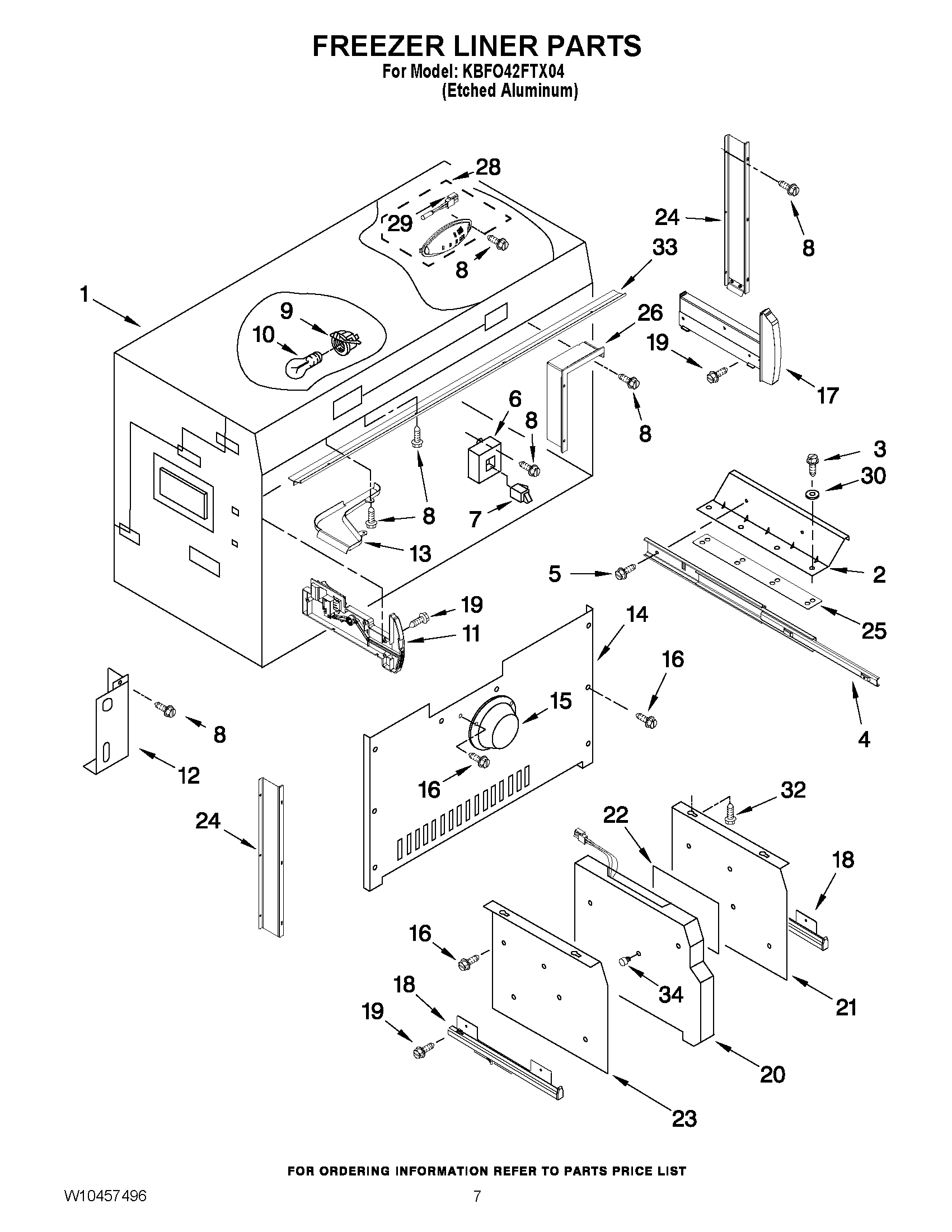05 - FREEZER LINER PARTS