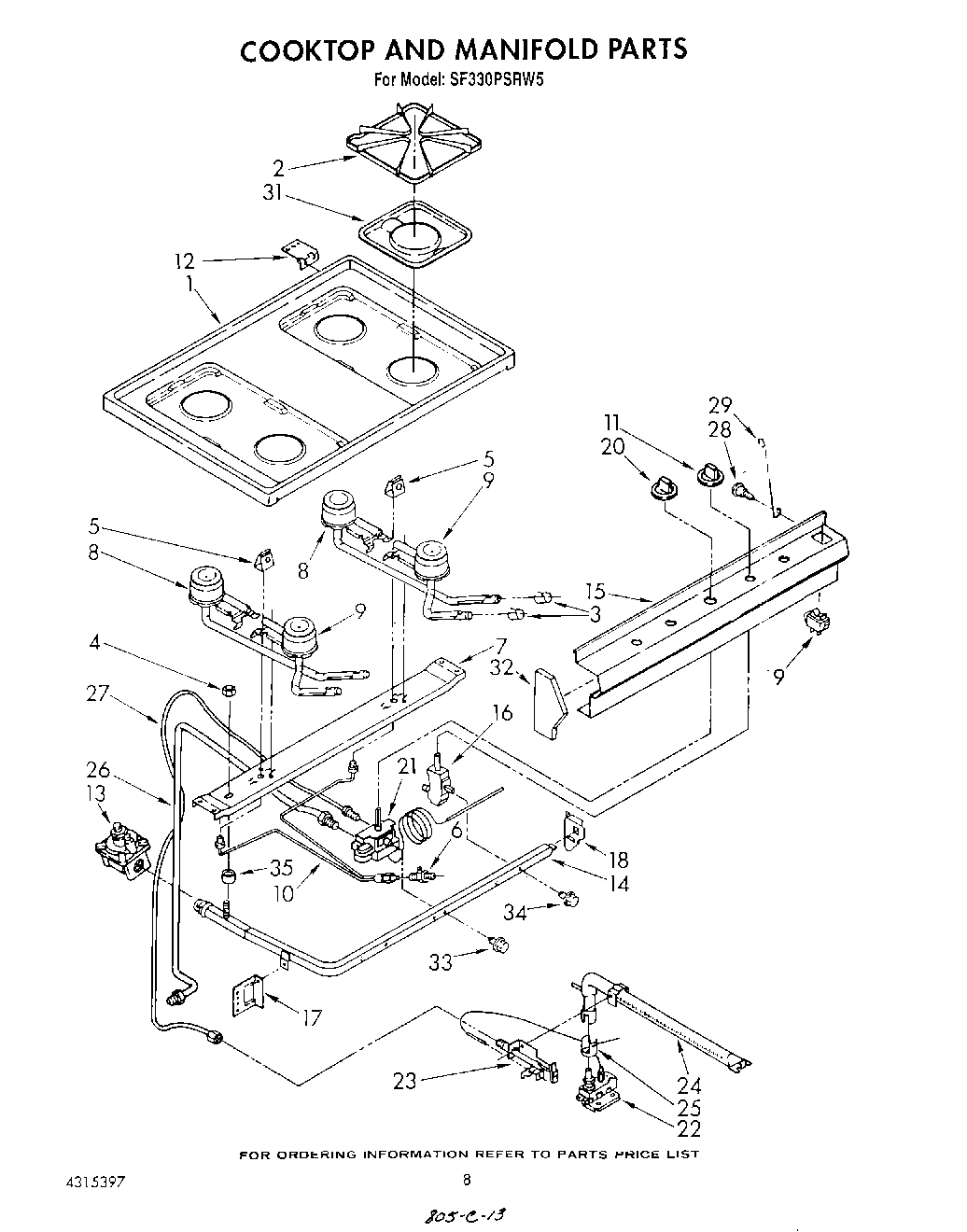 06 - COOKTOP AND MANIFOLD , LITERATURE AND OPTIONAL