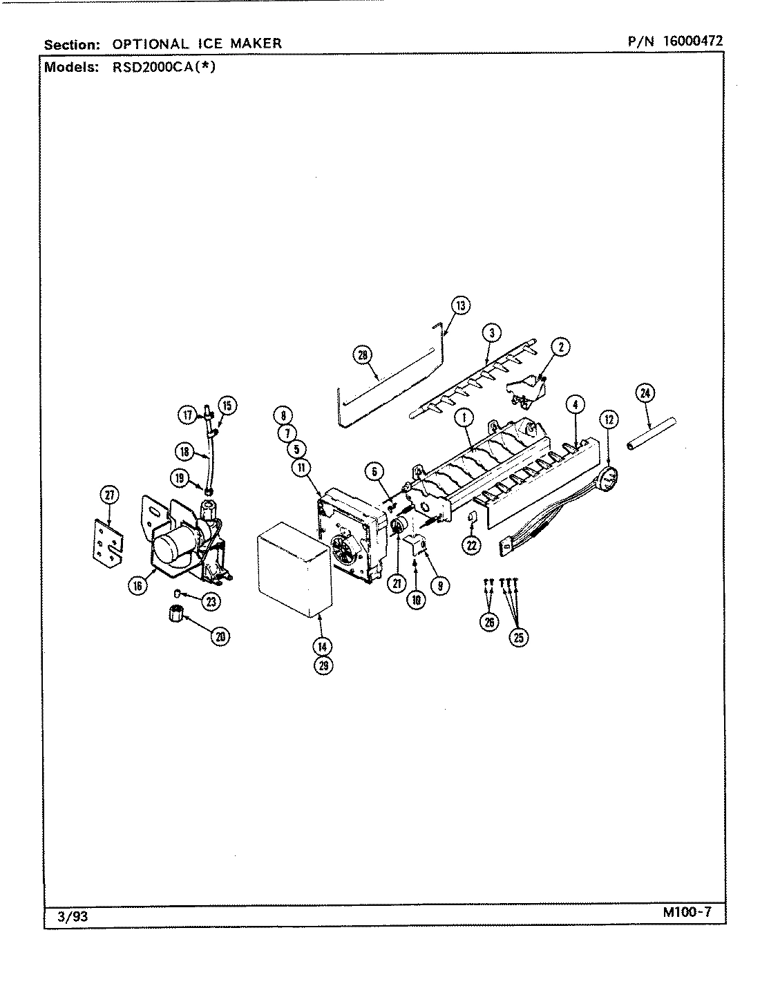 06 - OPTIONAL ICE MAKER KIT (RAE3100AAX)