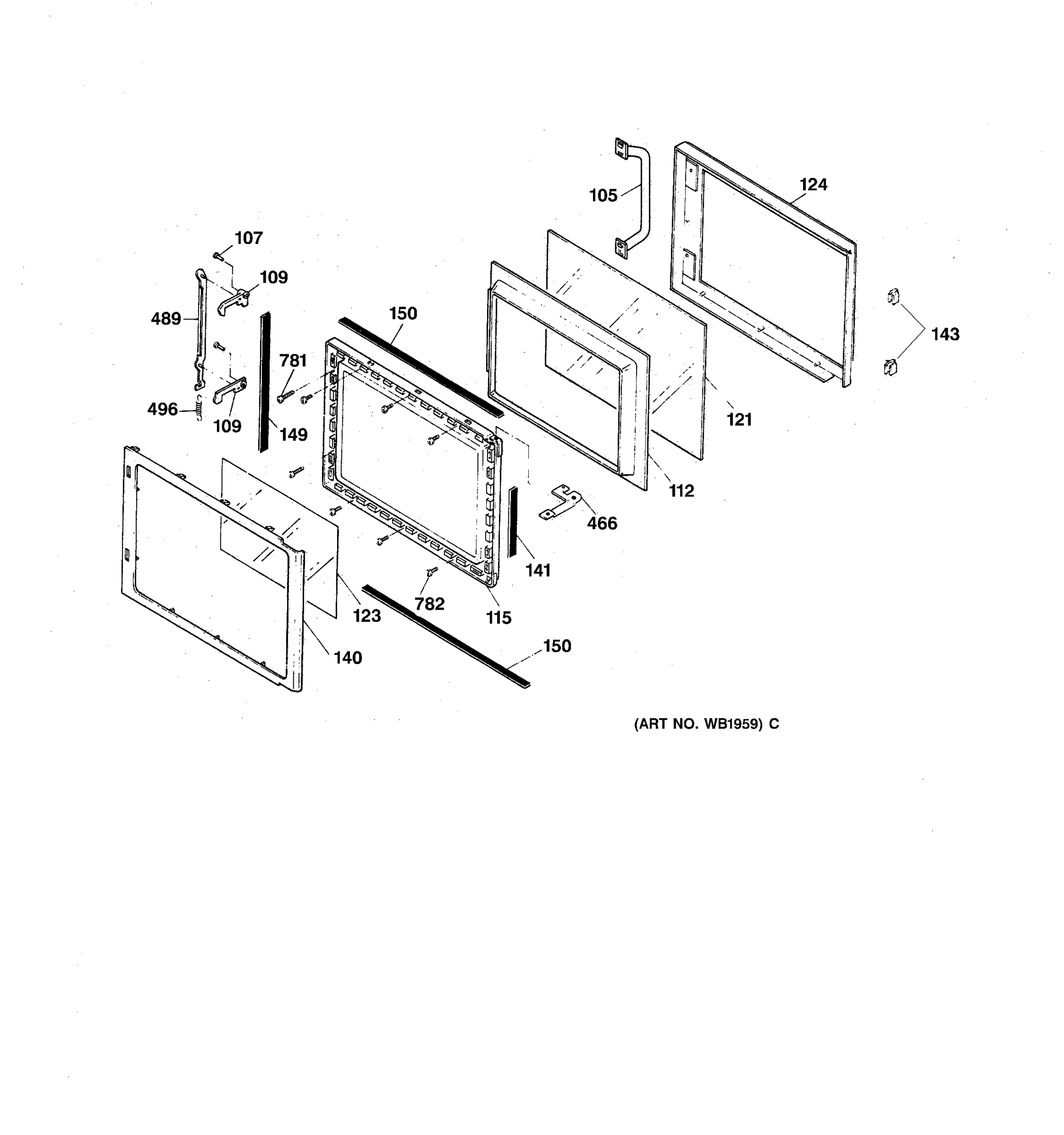 MICROWAVE DOOR