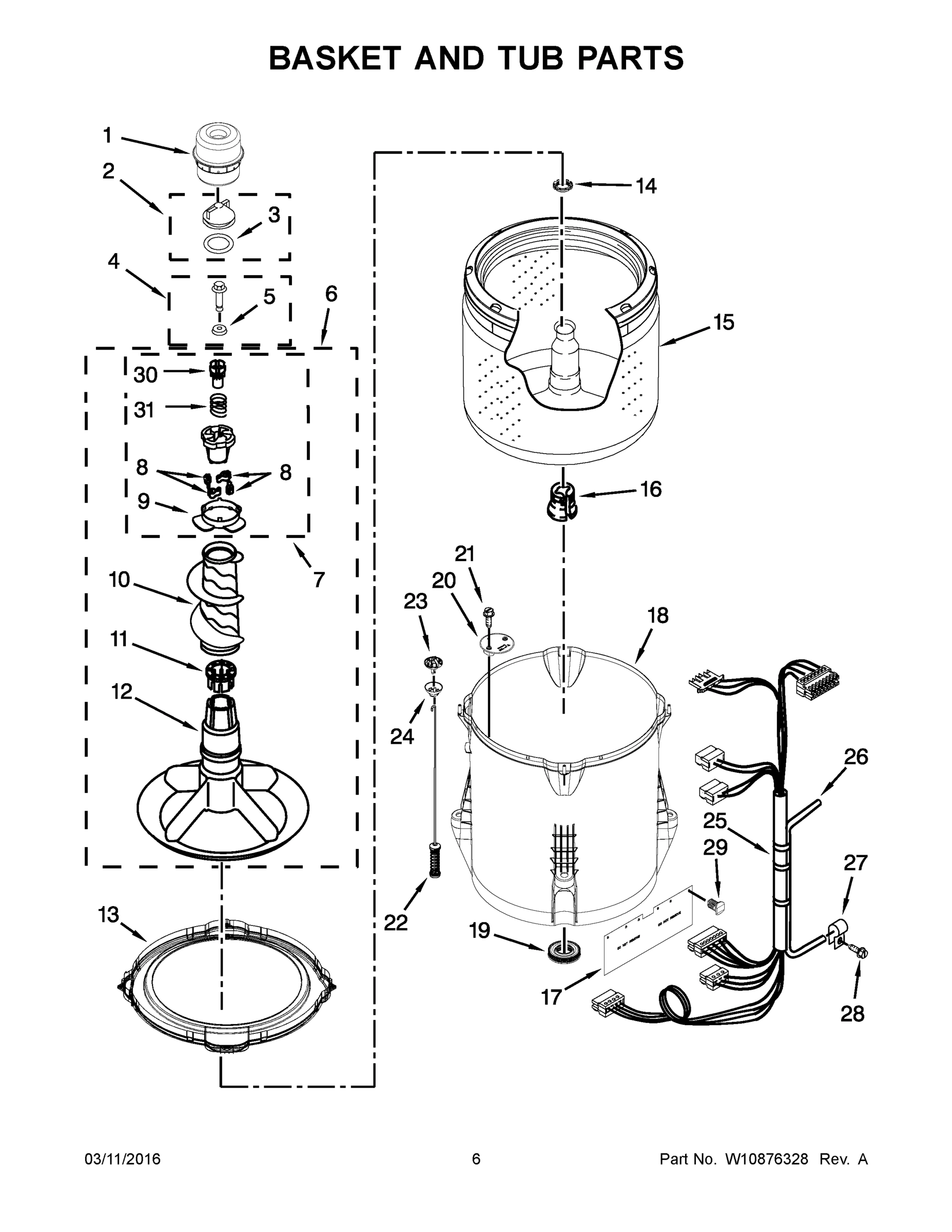04 - BASKET AND TUB PARTS