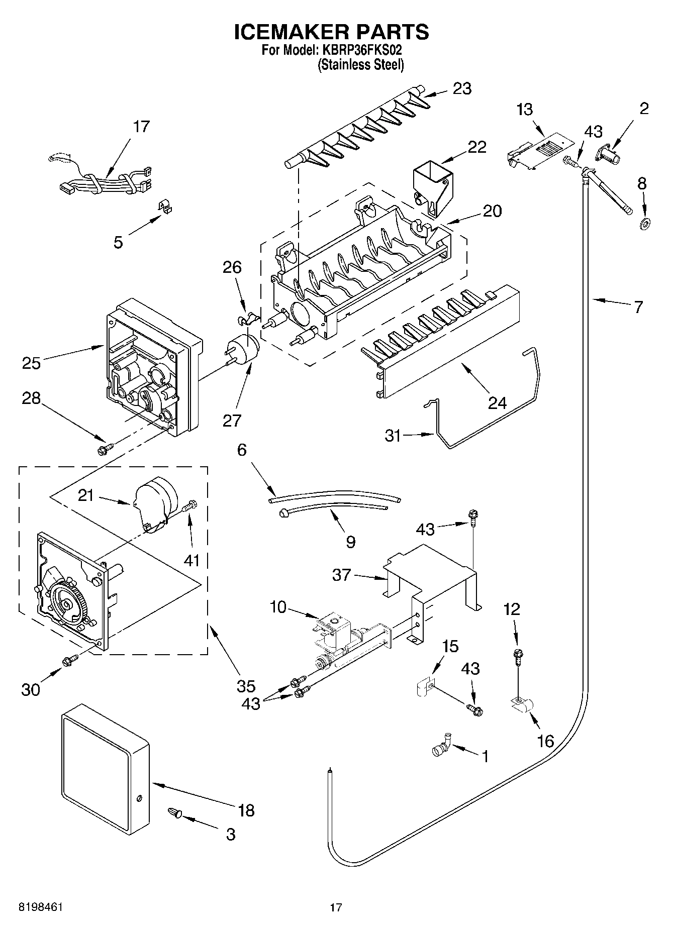 10 - ICEMAKER PARTS