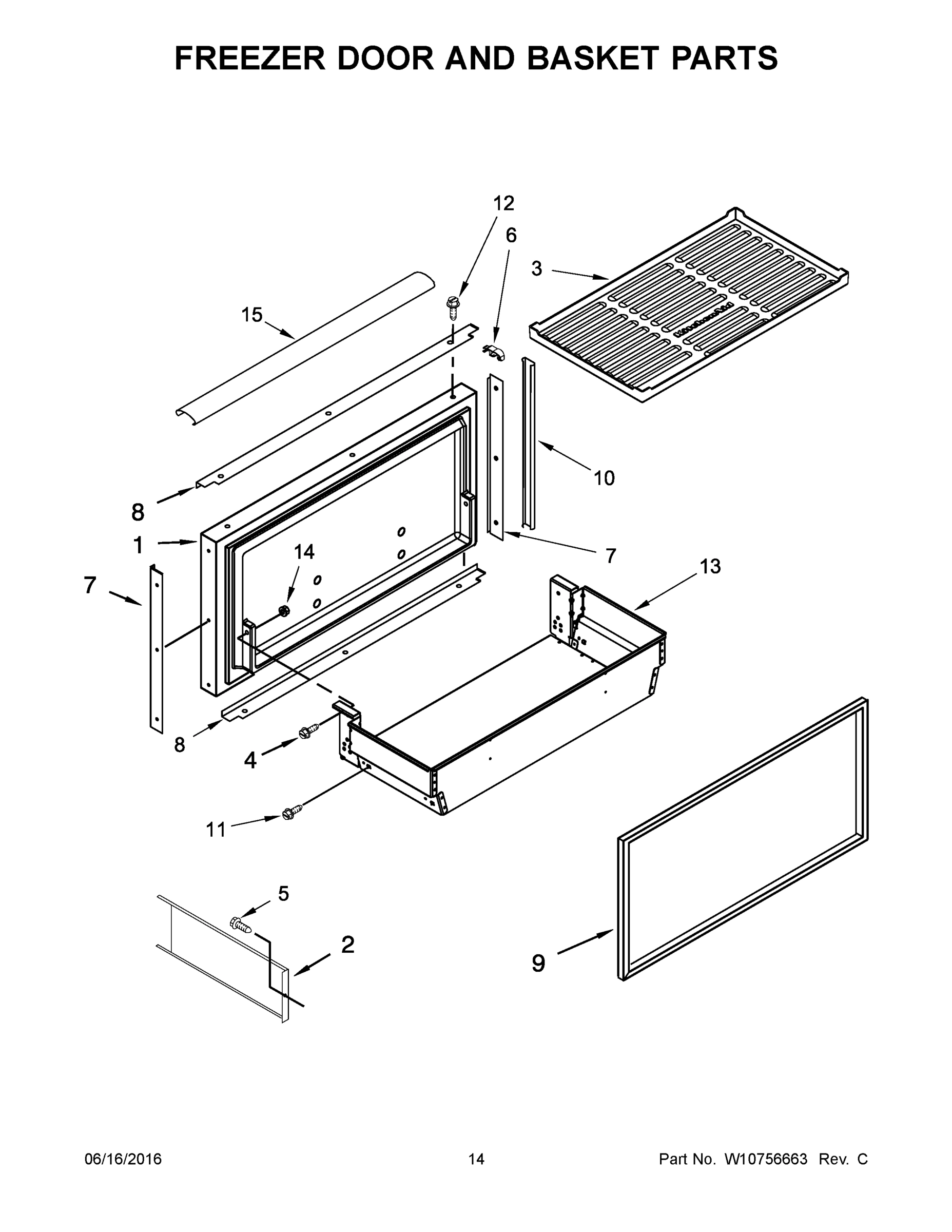 08 - FREEZER DOOR AND BASKET PARTS