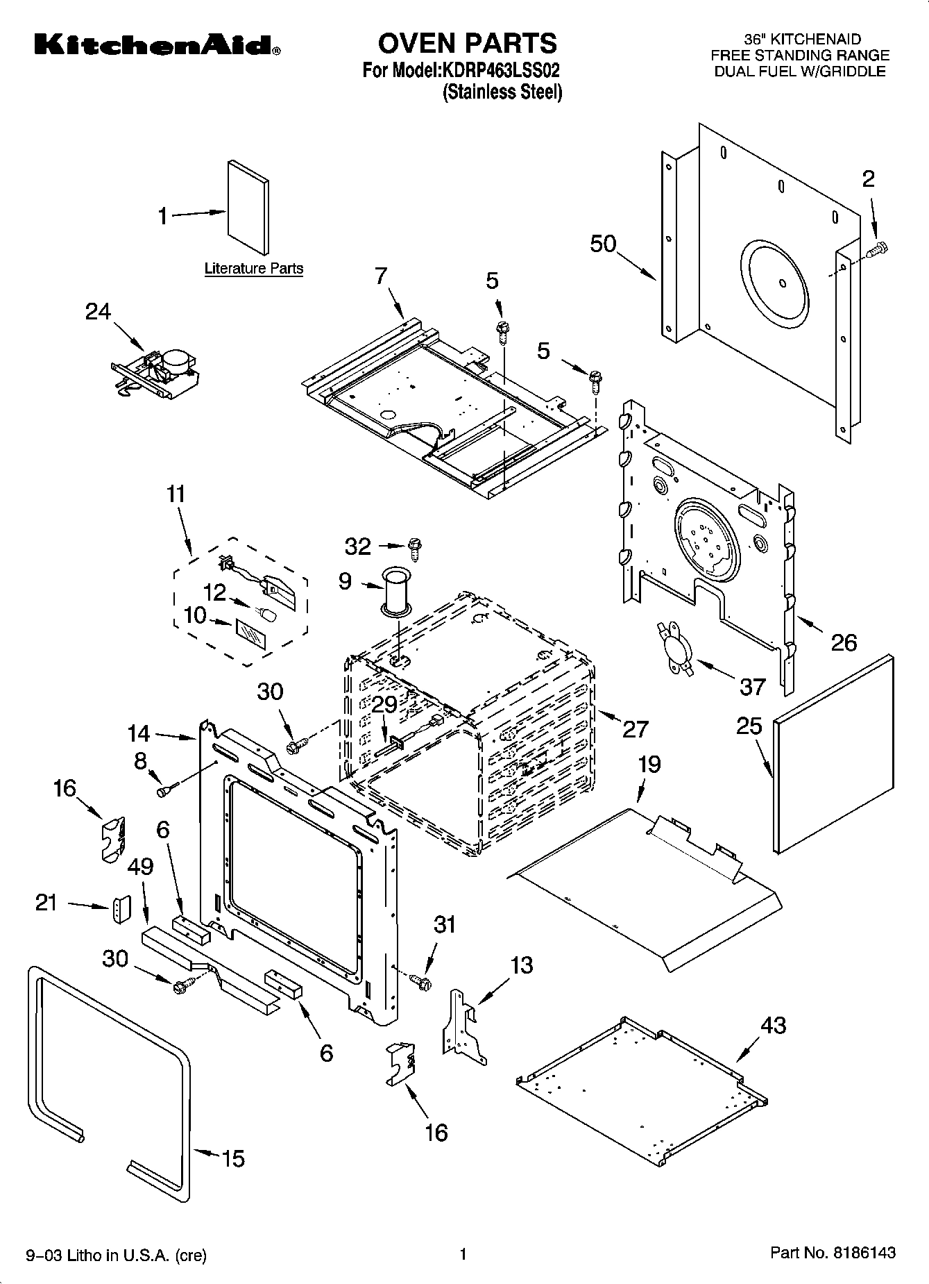 01 - OVEN PARTS
