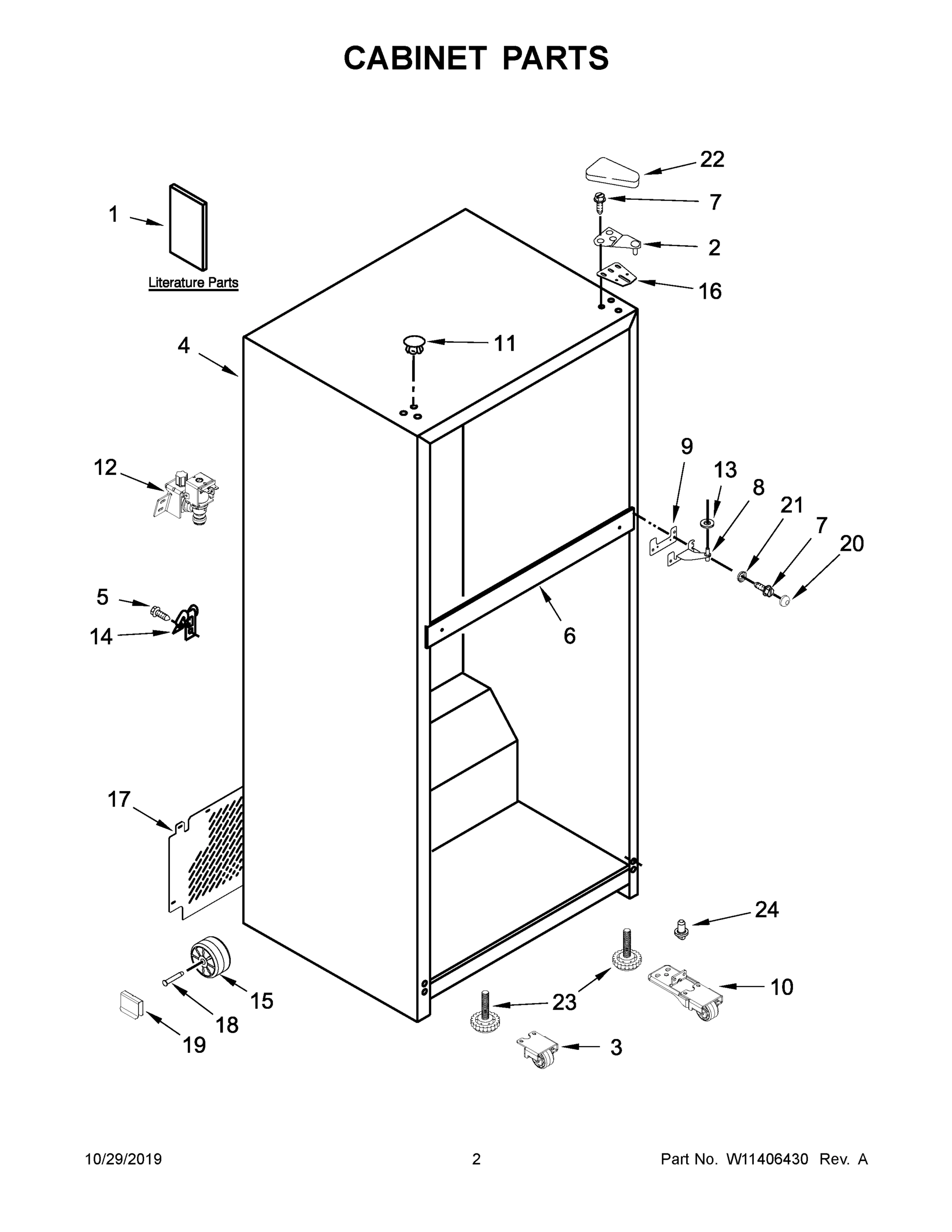 02 - CABINET PARTS