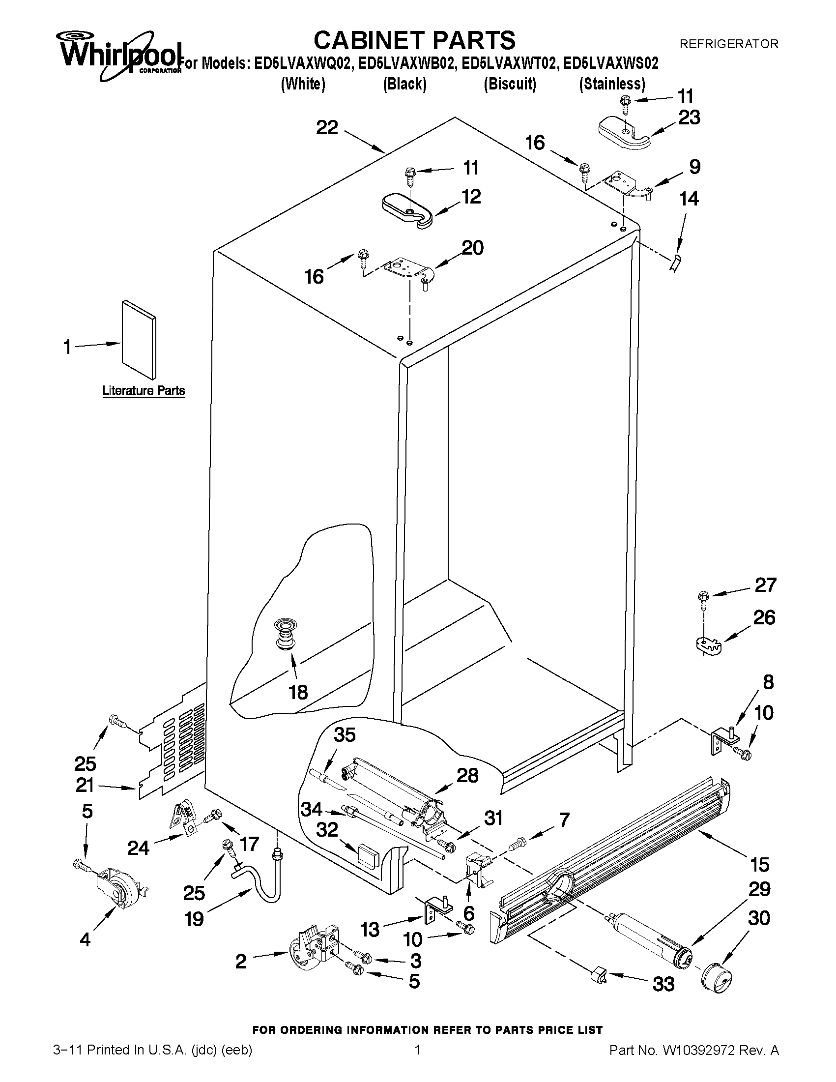 01 - CABINET PARTS