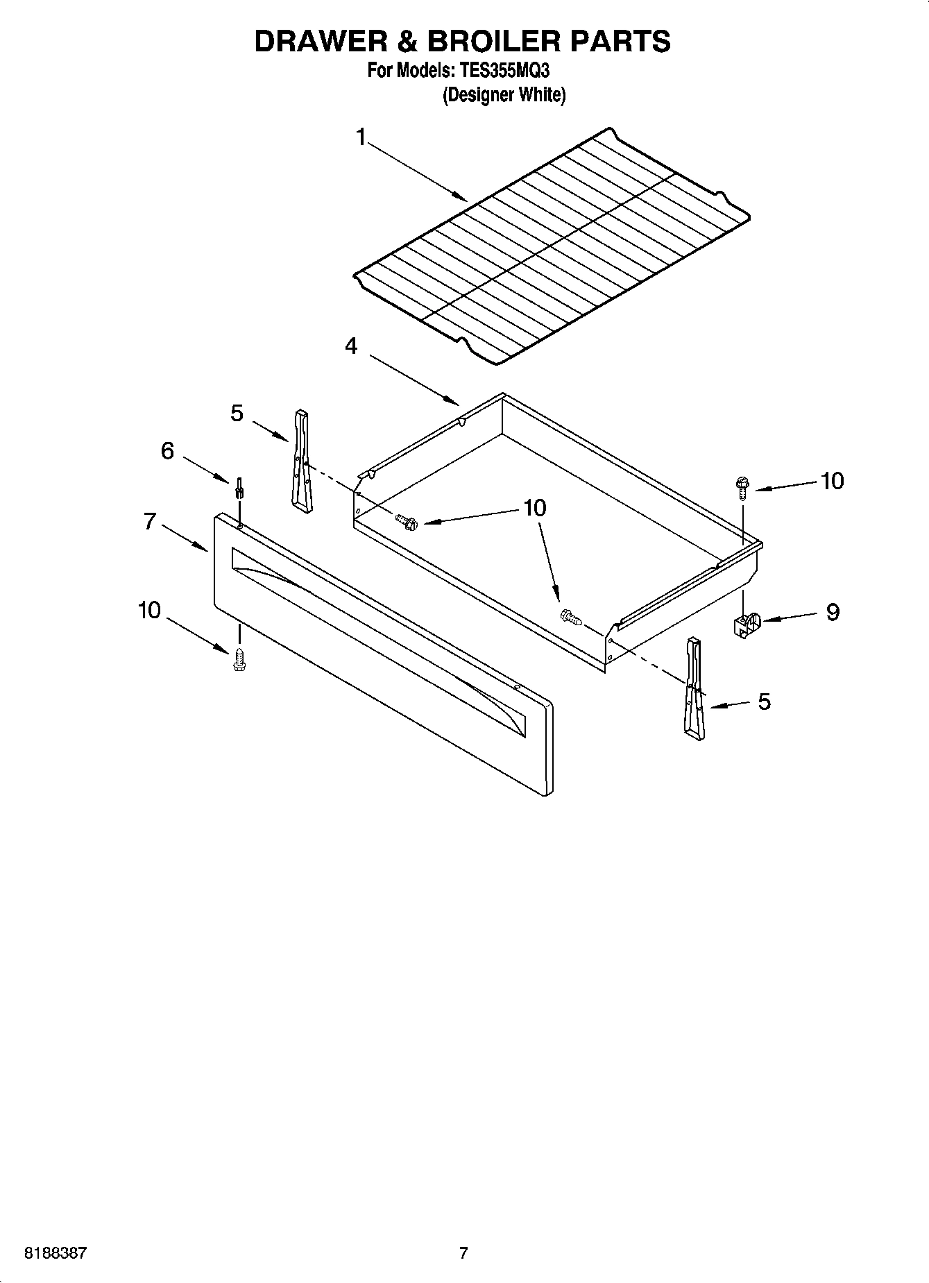 05 - DRAWER & BROILER PARTS, OPTIONAL PARTS