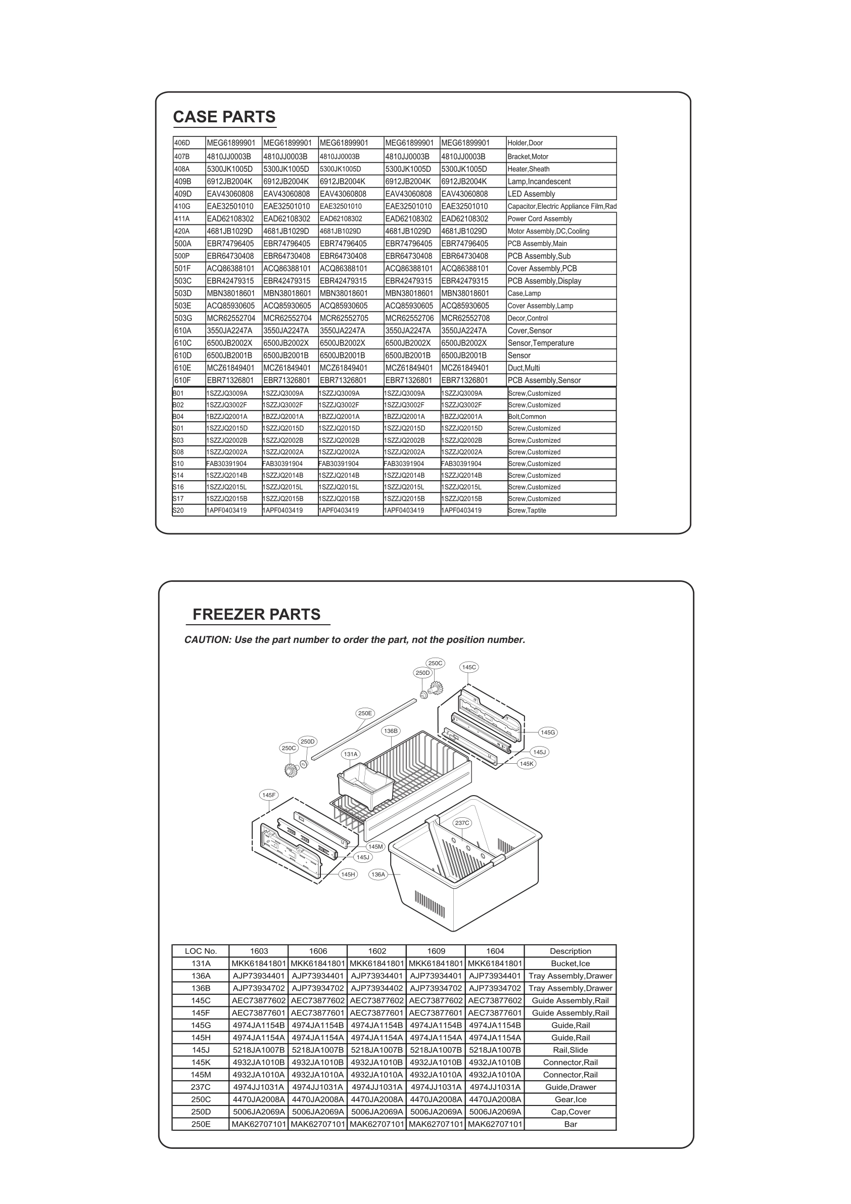 CASE PARTS