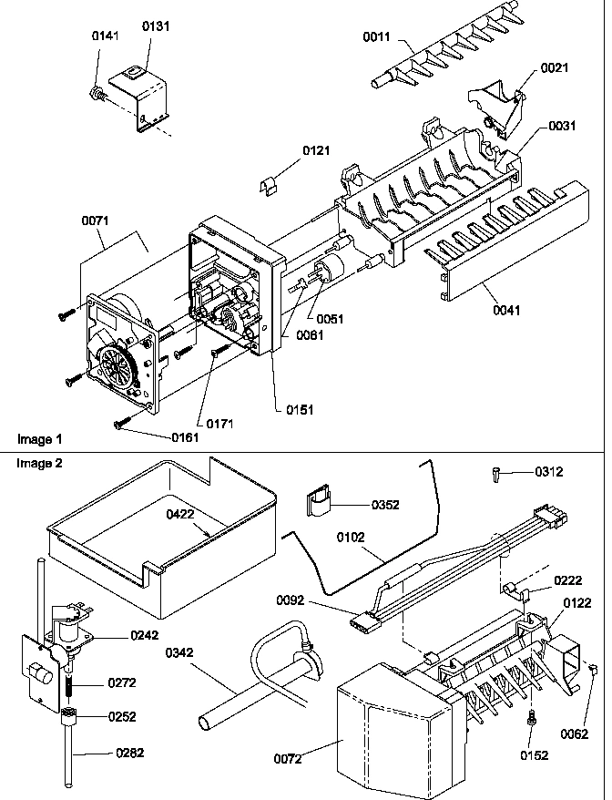 10 - ICE MAKER ASSY AND PARTS