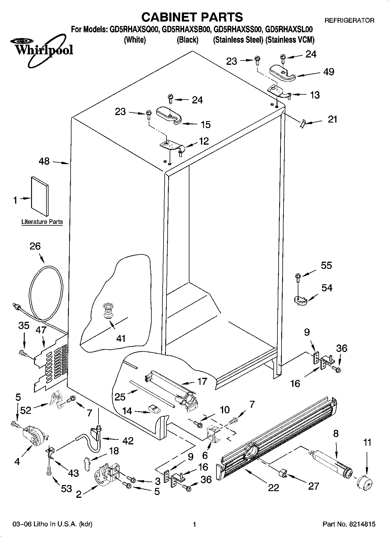 01 - CABINET PARTS