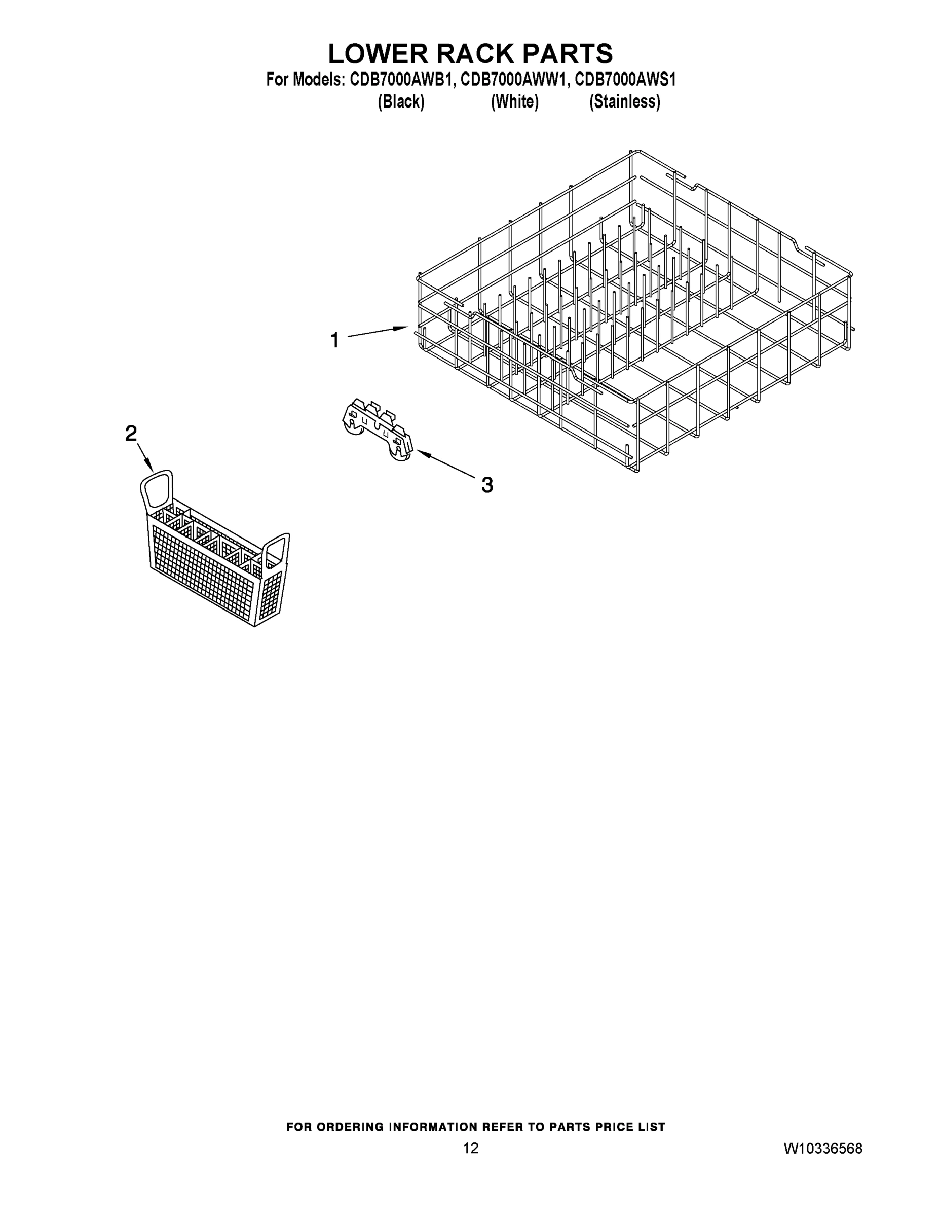 10 - LOWER RACK PARTS