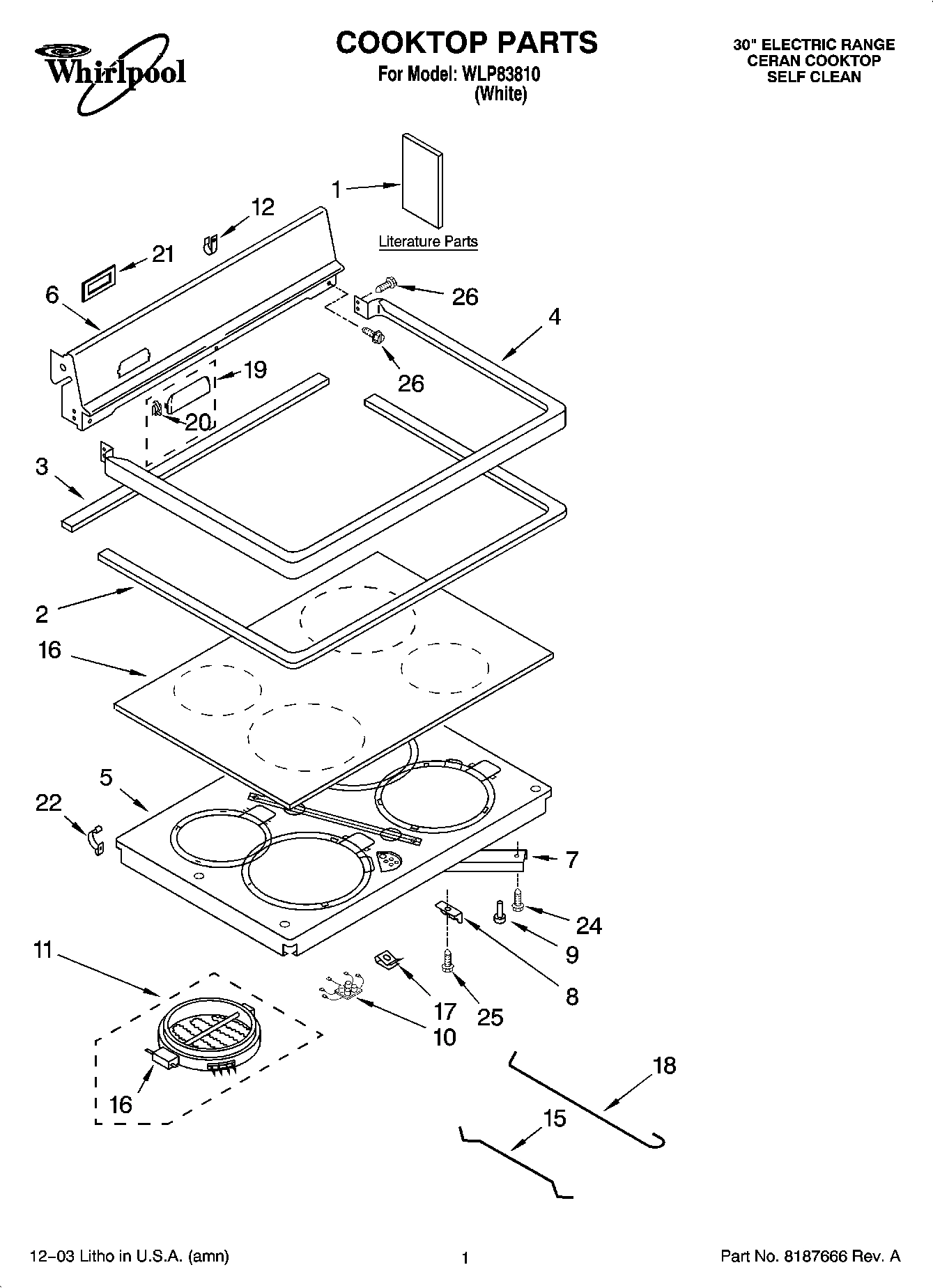 01 - COOKTOP PARTS